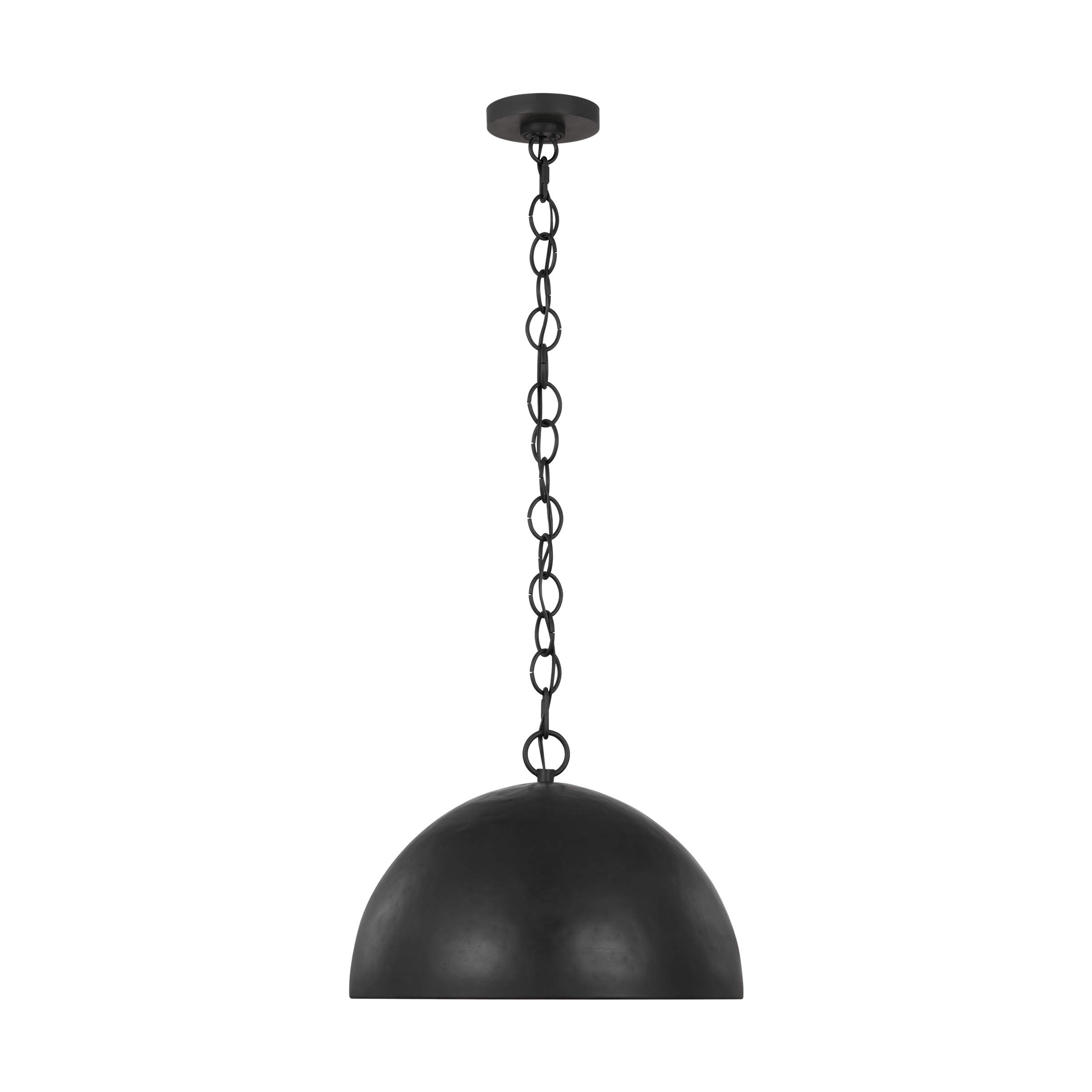 Whare Medium Pendant in Aged Iron