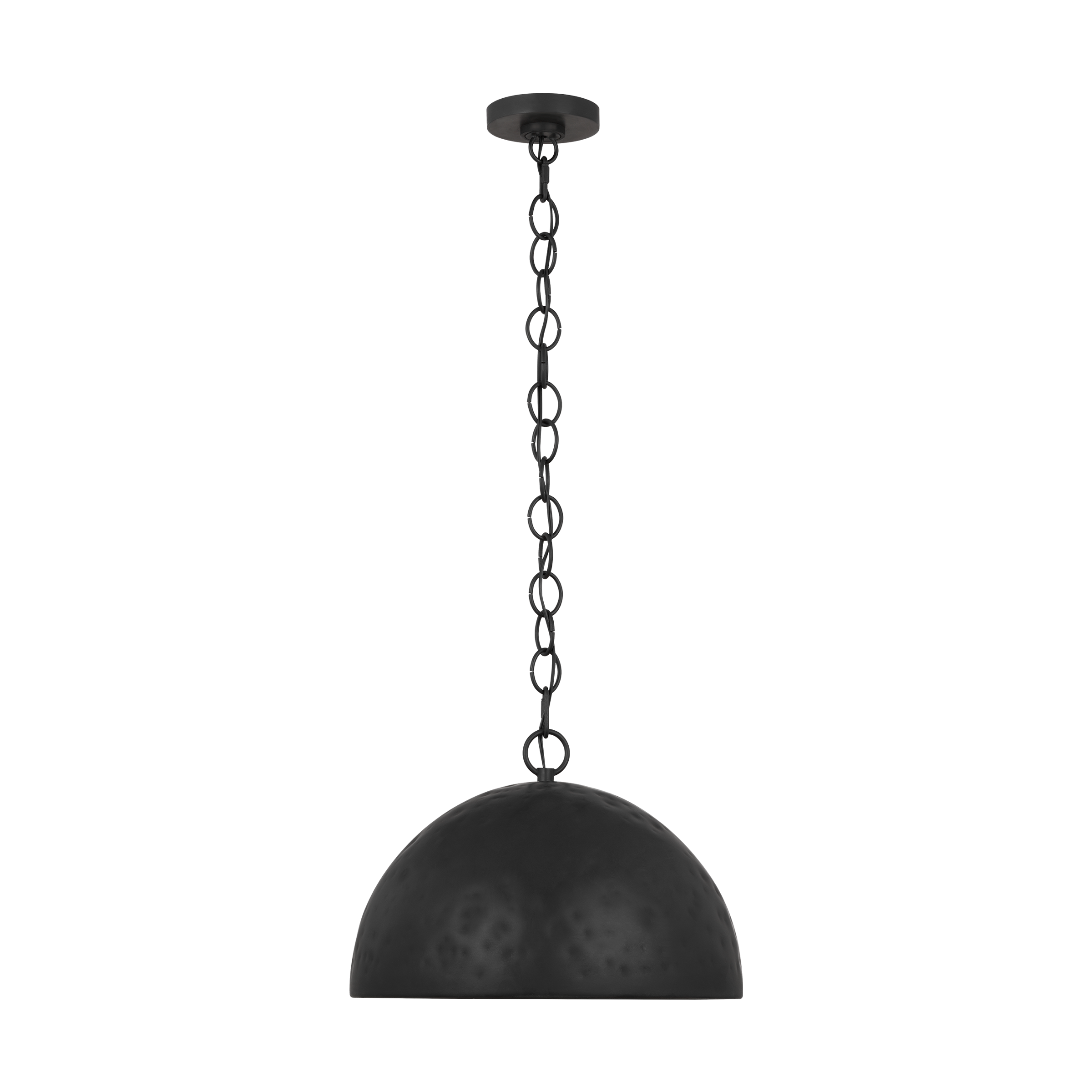 Whare Large Pendant in Aged Iron