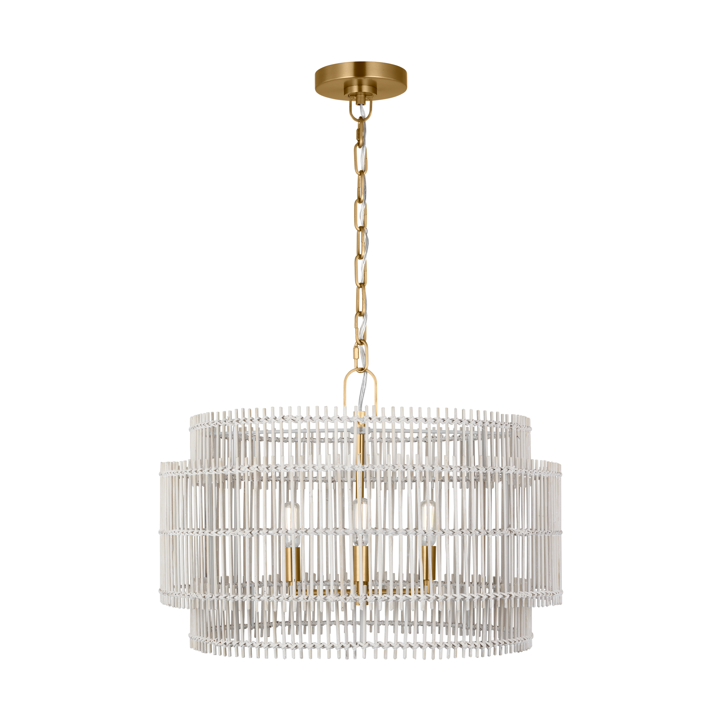 Elio Medium Hanging Shade Burnished Brass