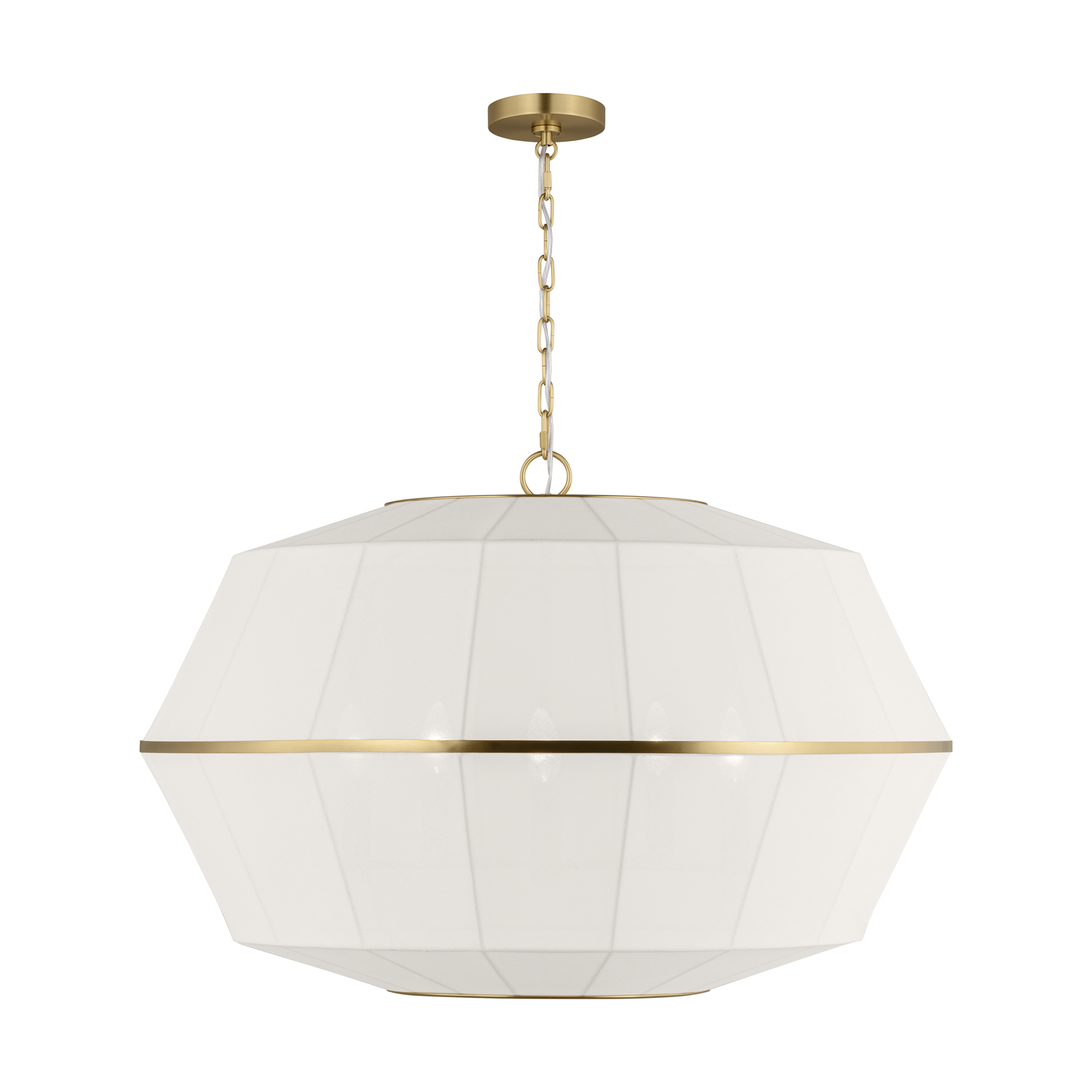 Hikari Wide Lantern Burnished Brass