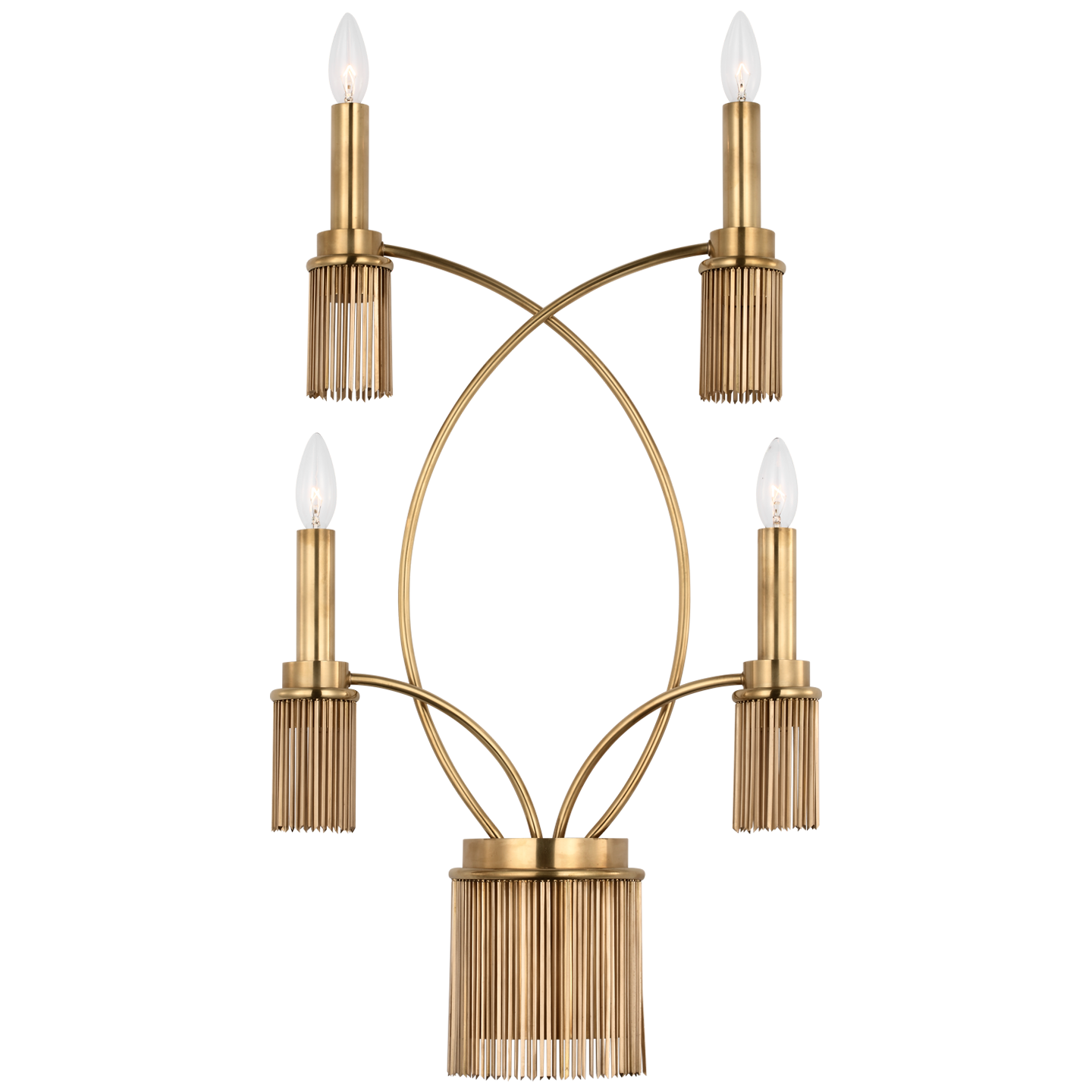 Sutton 4-Light Sconce in Antique-Burnished Brass