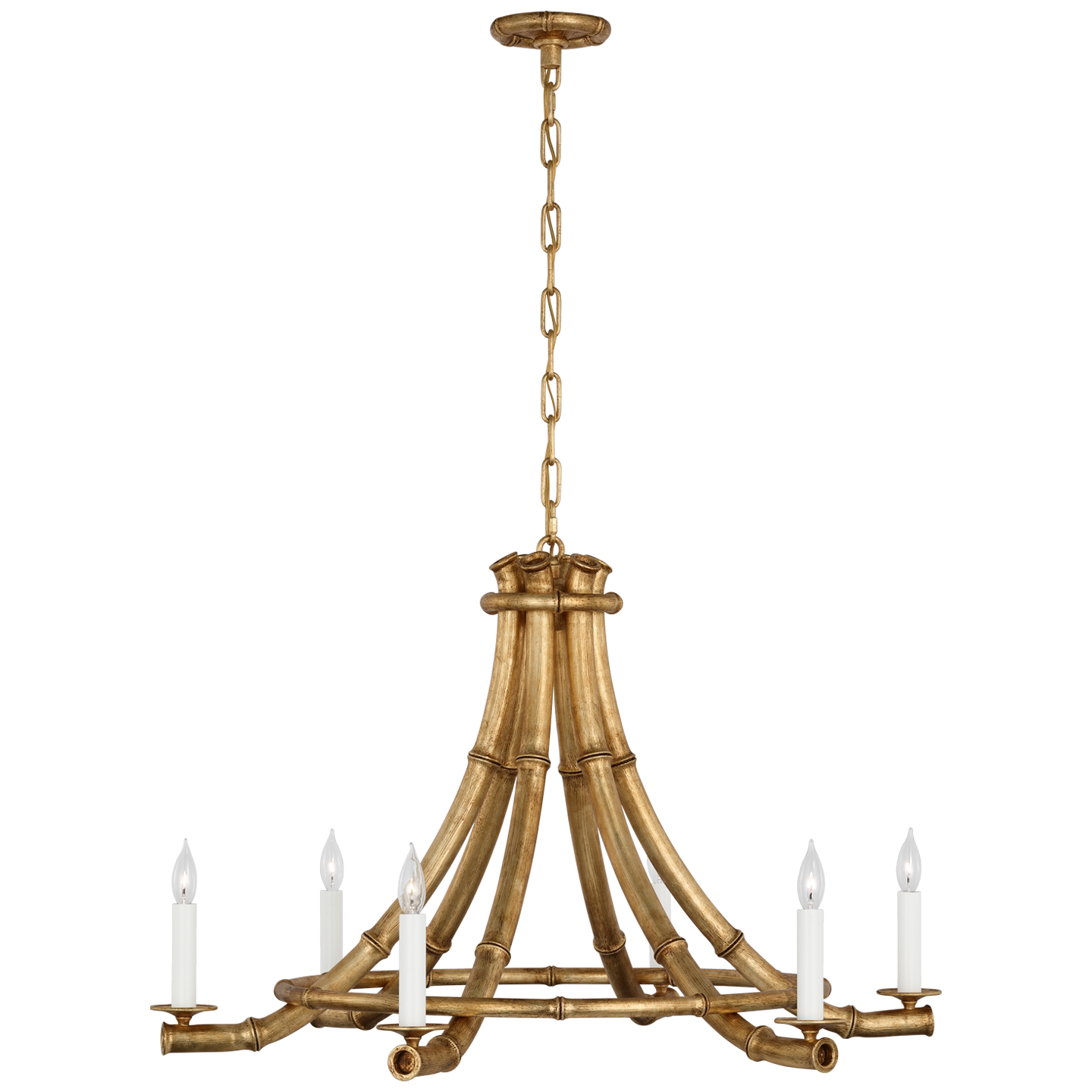 Alana 39" Chandelier in Gilded Plaster