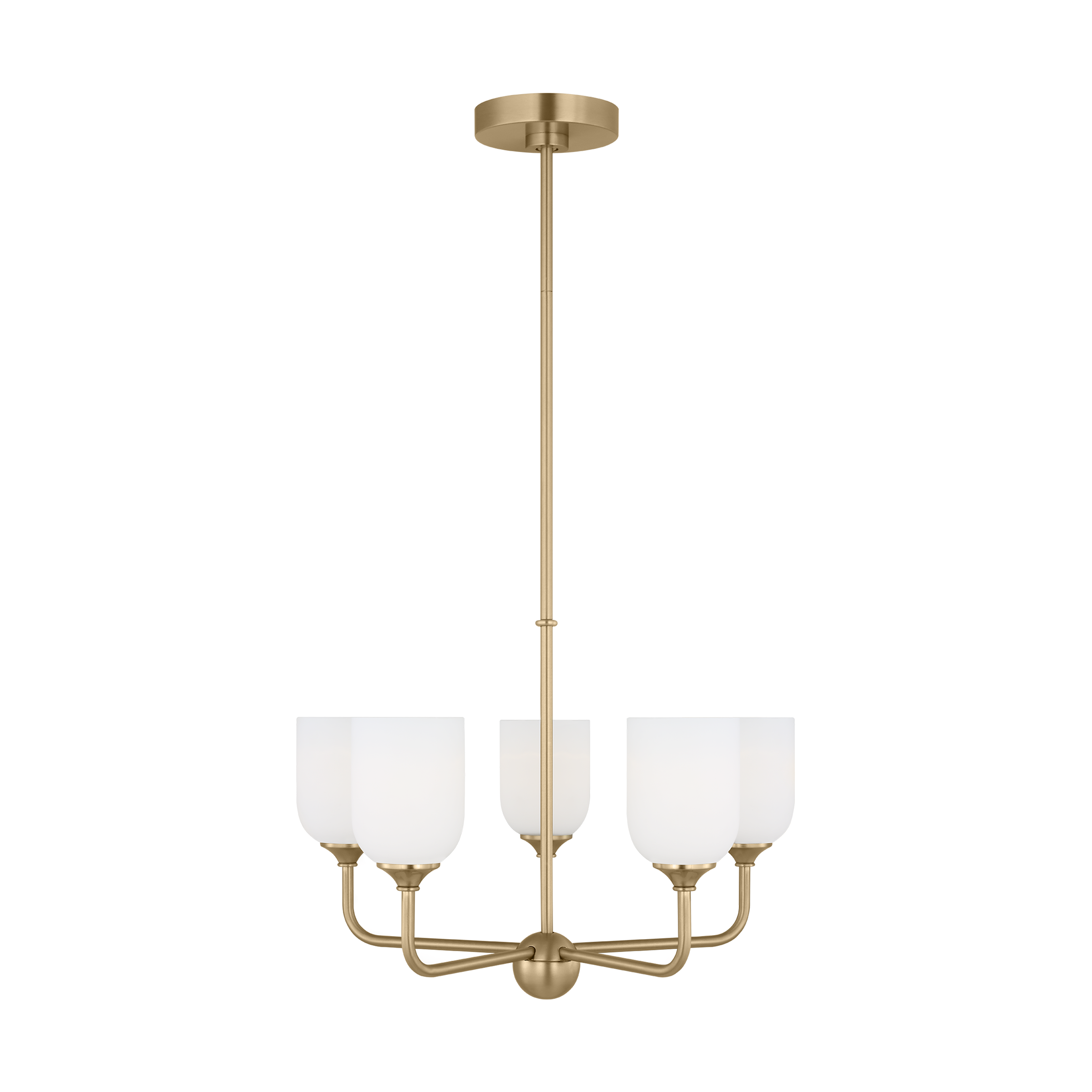 Emile Medium Chandelier Satin Brass