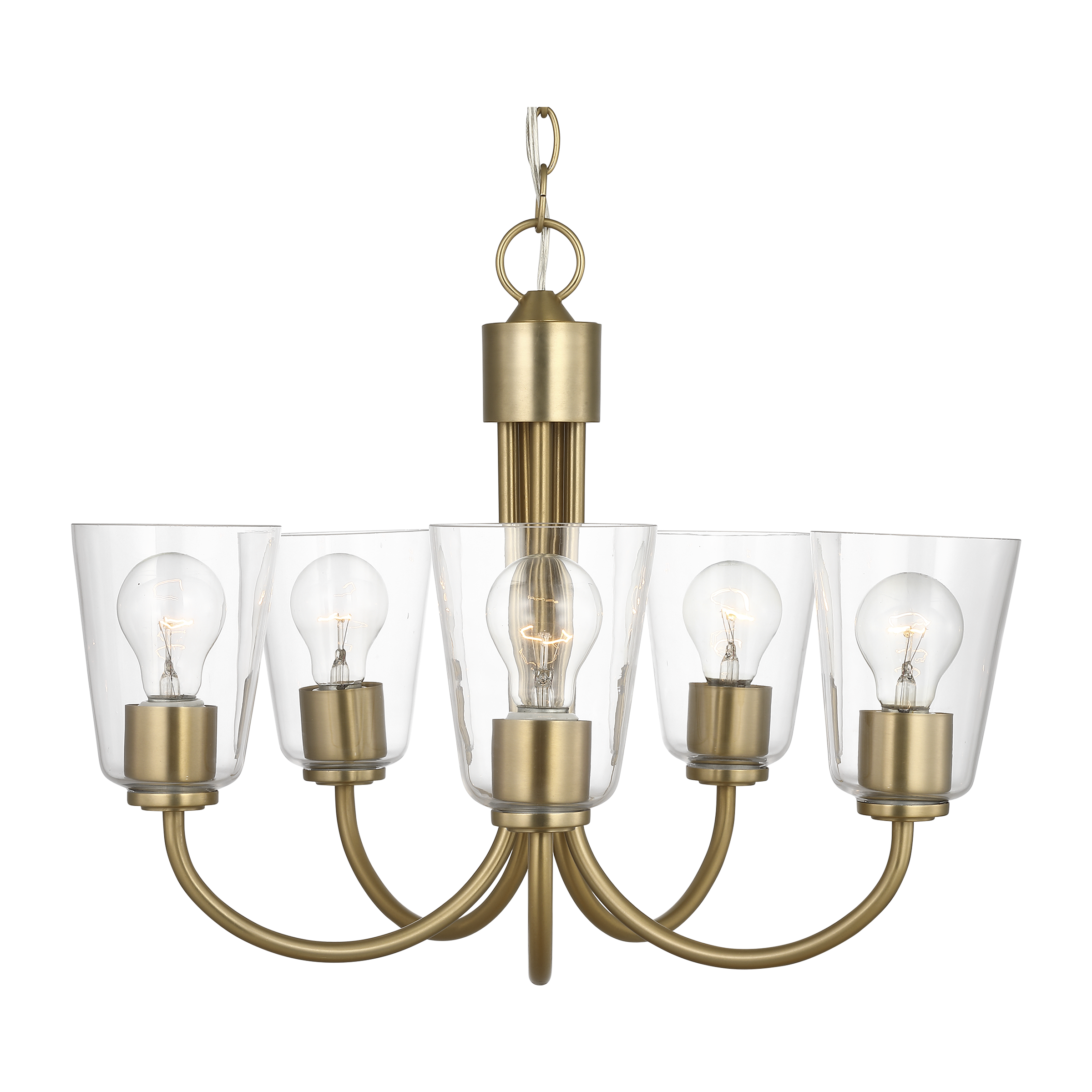 Miles Medium Clear Glass Chandelier