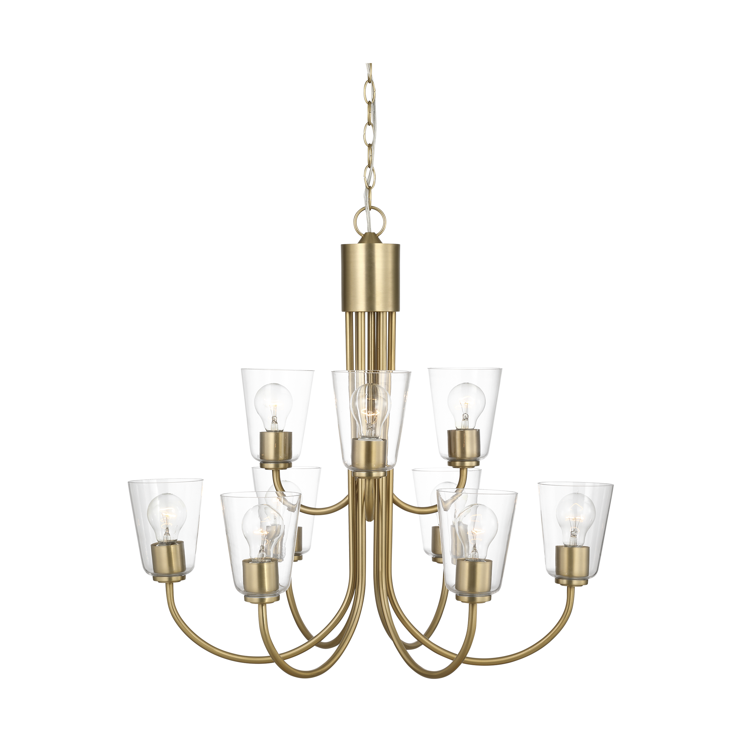 Miles Large Clear Glass Chandelier