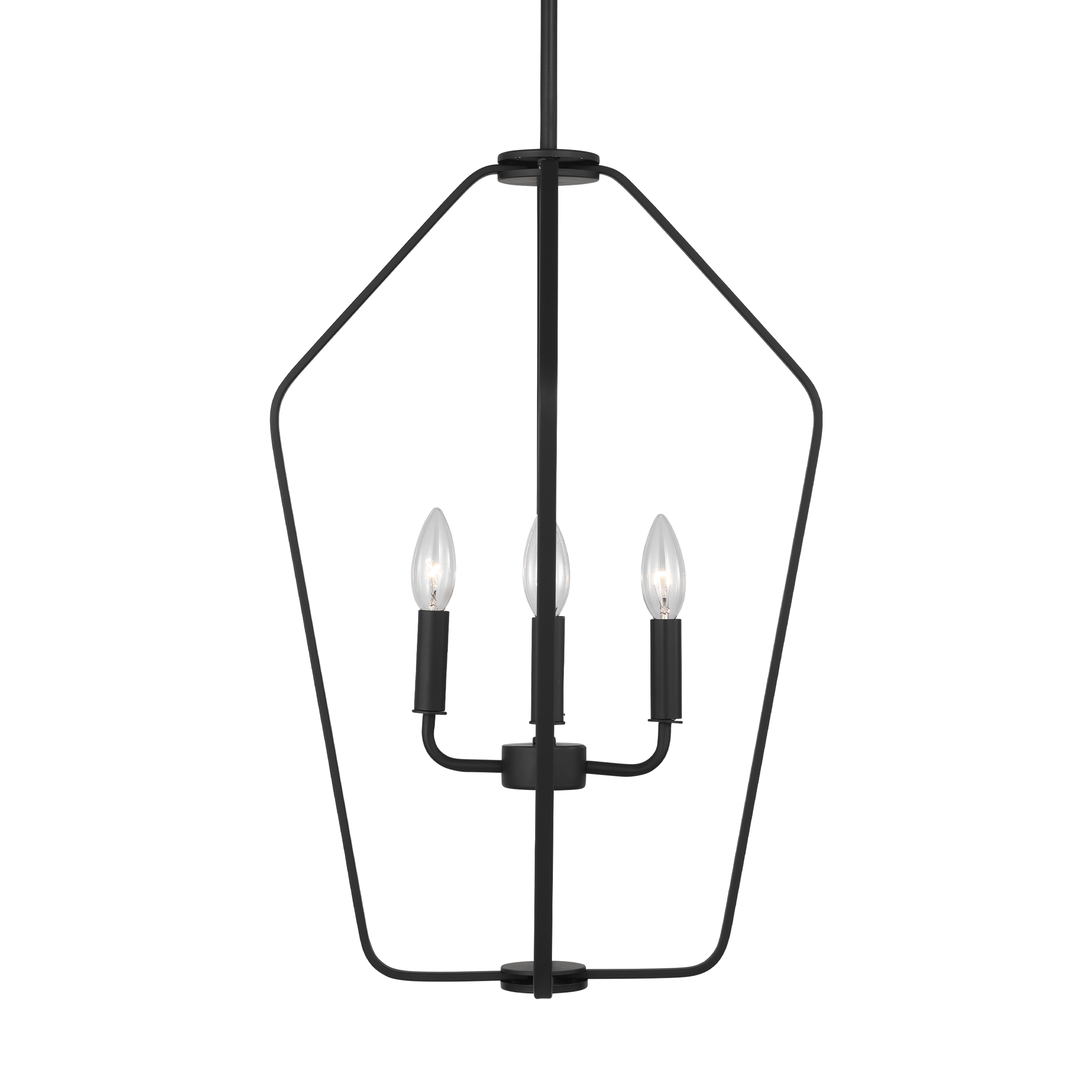 Kennan Four Light Chandelier Midnight Black