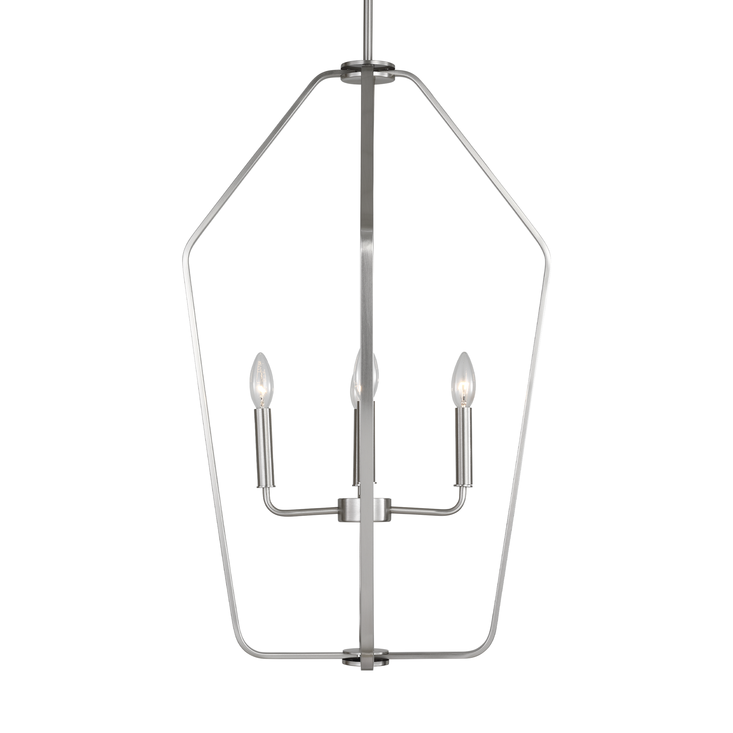 Kennan Four Light Chandelier Brushed Nickel