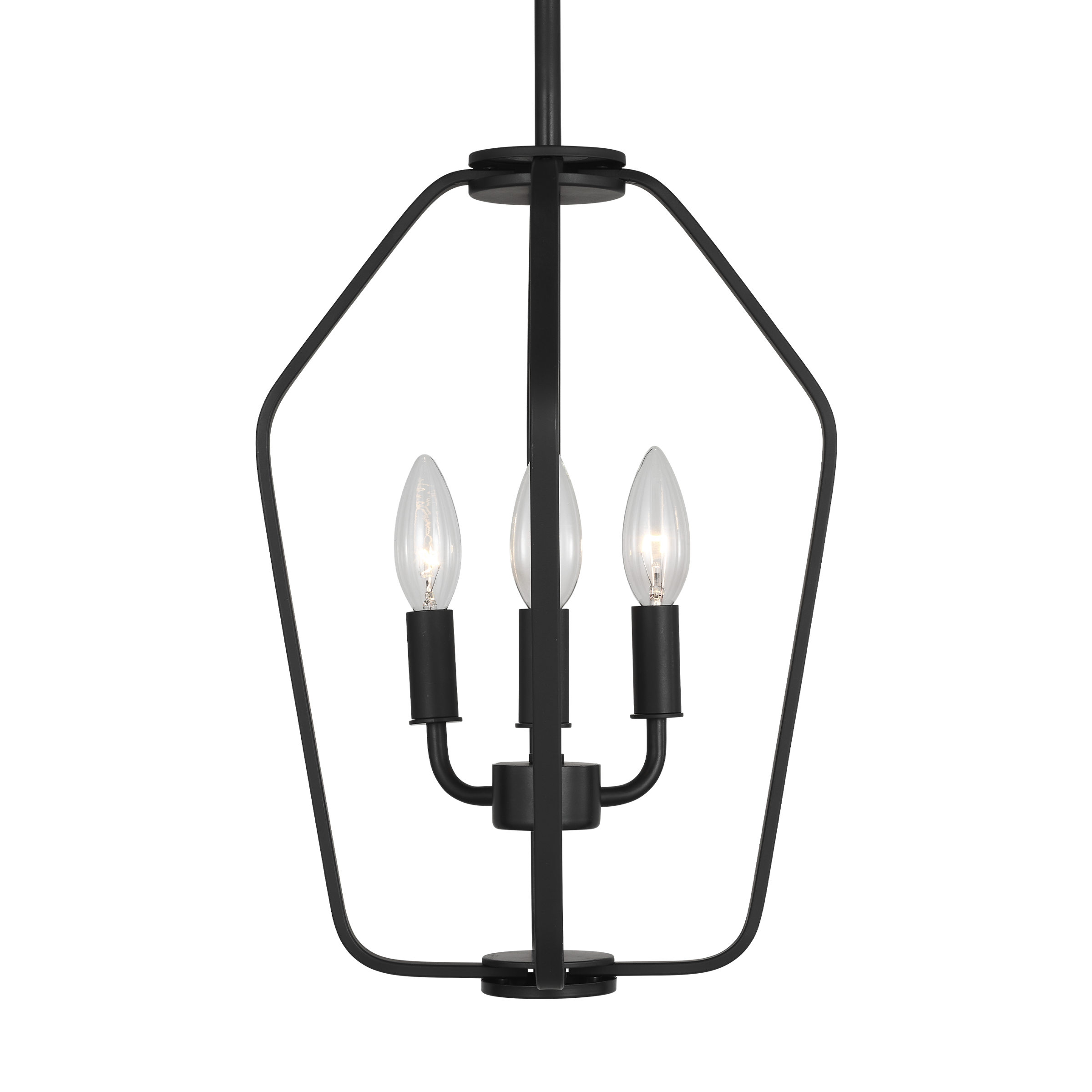 Kennan Three Light Chandelier Midnight Black