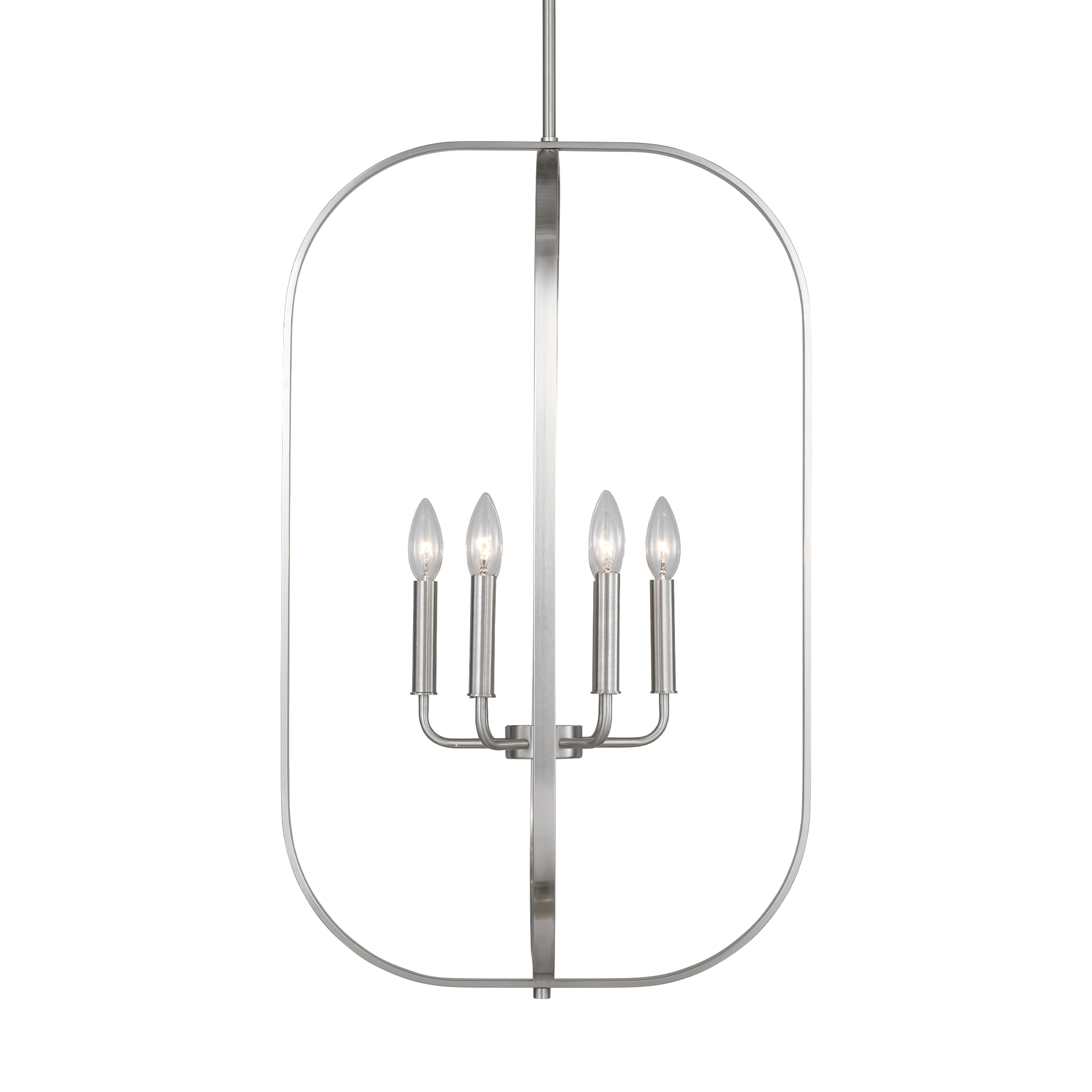 Loretto Six Light Chandelier Brushed Nickel