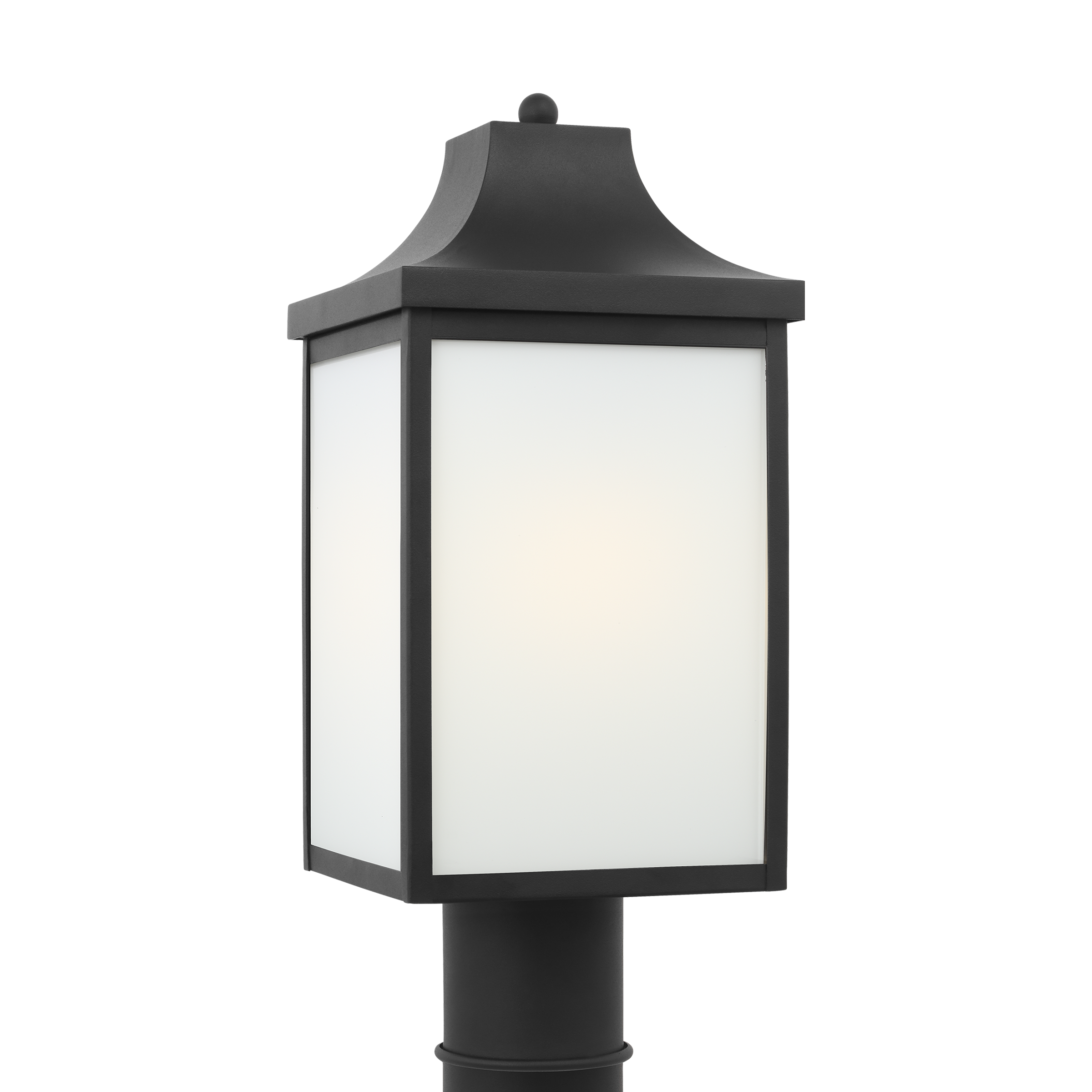 Saybrook One Light Medium Post Textured Black