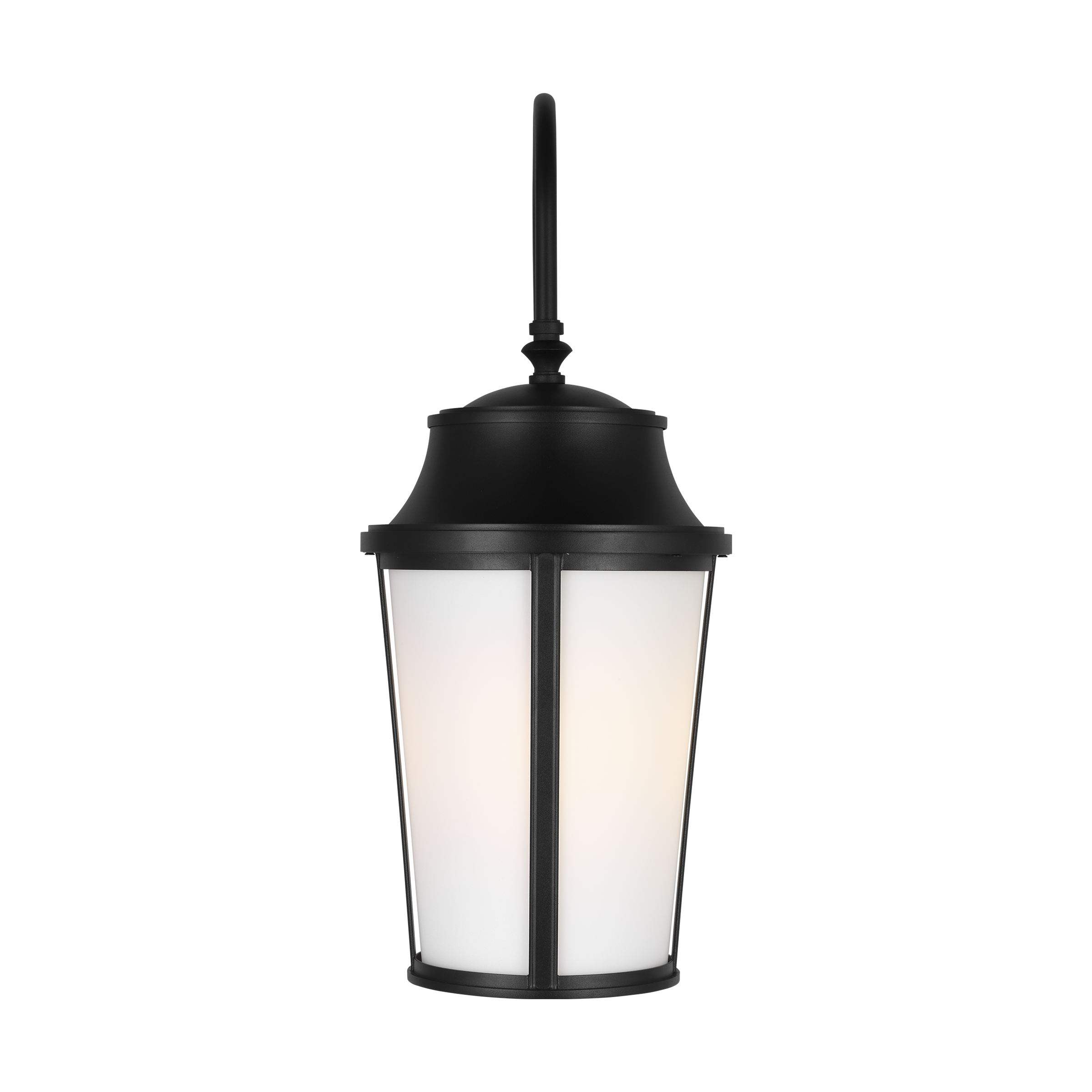 Portola Large Arm Lantern Textured Black