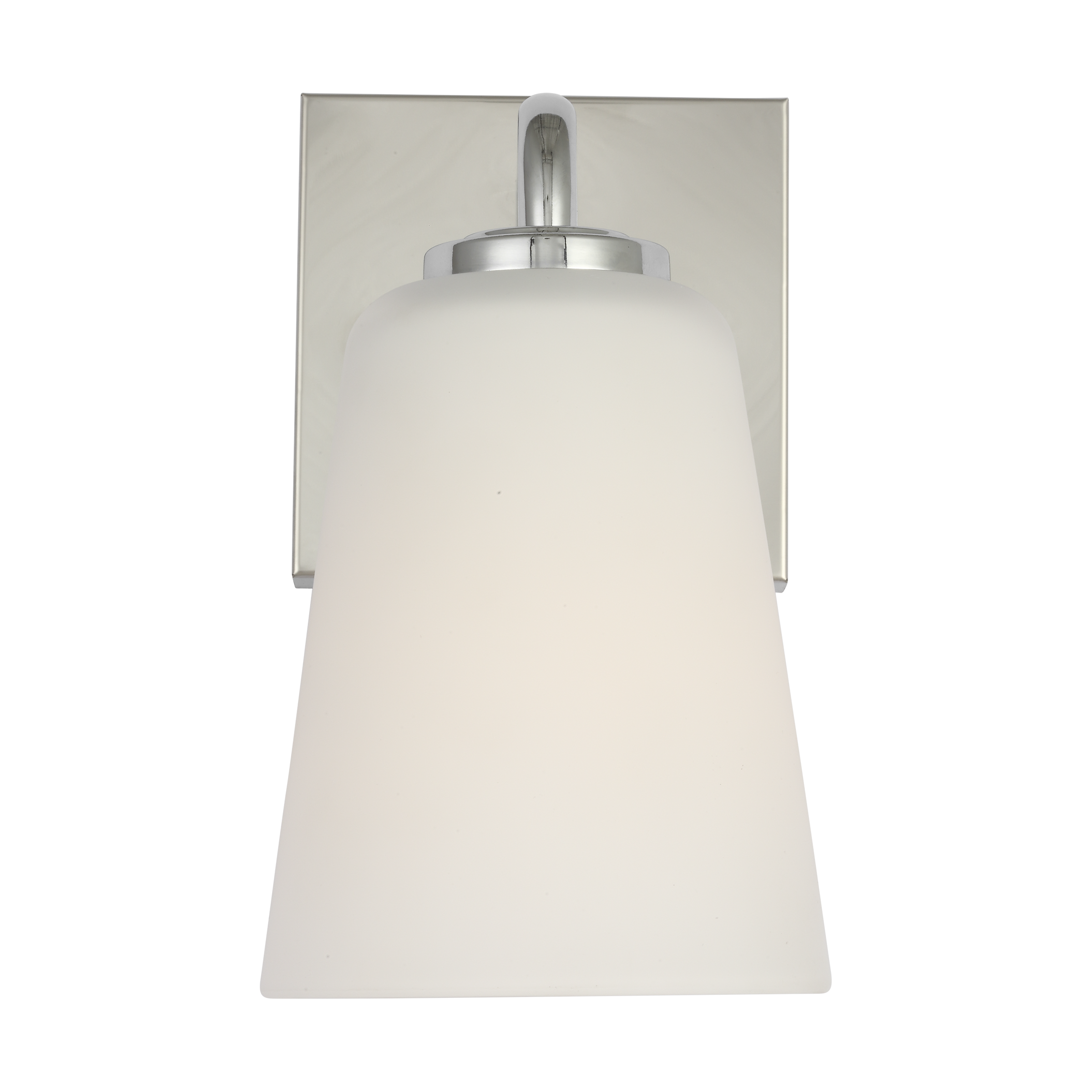 Miles Small Vanity in Chrome with Etched Glass / White Inside Bulb(s) Not Included