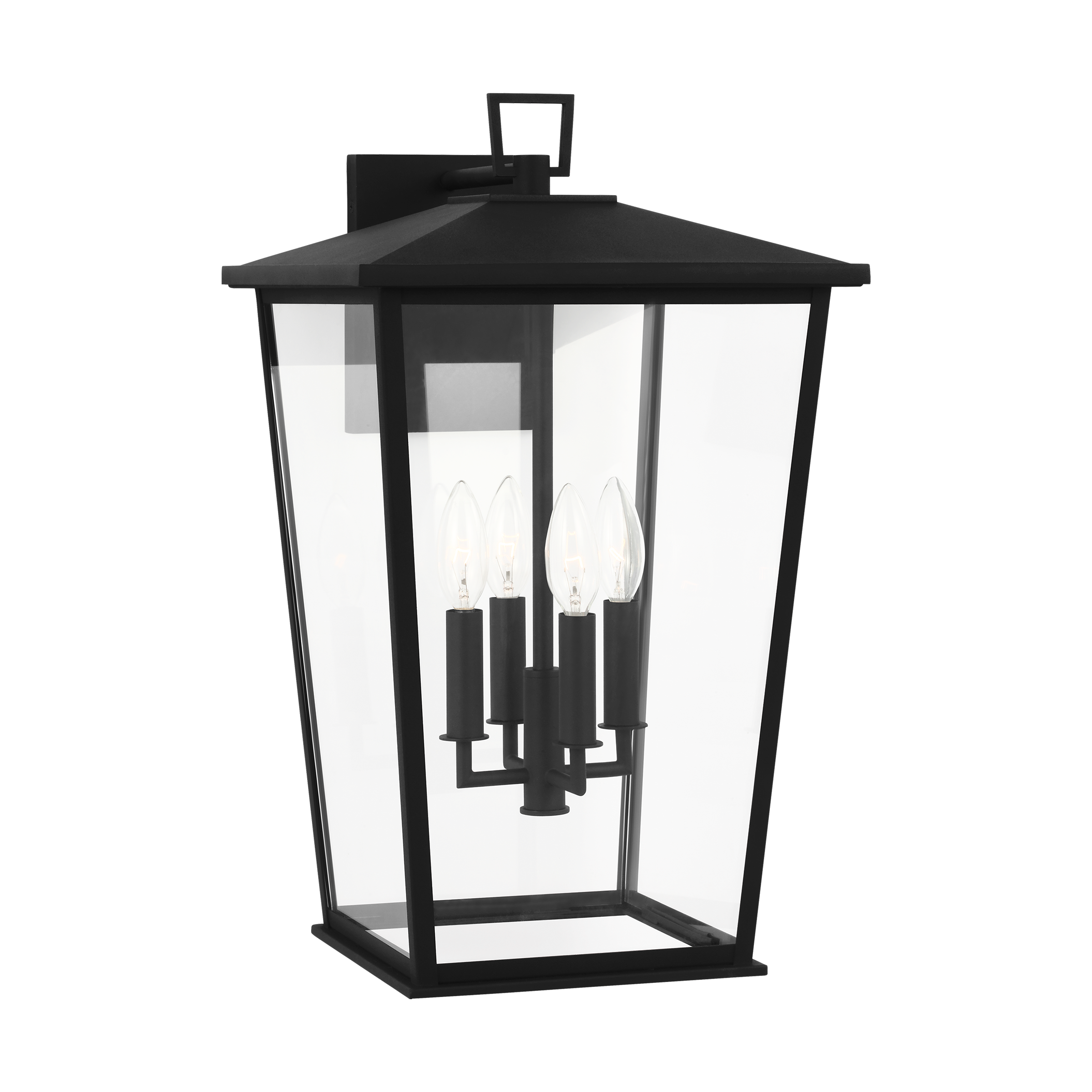 Linton Extra Large Lantern Textured Black