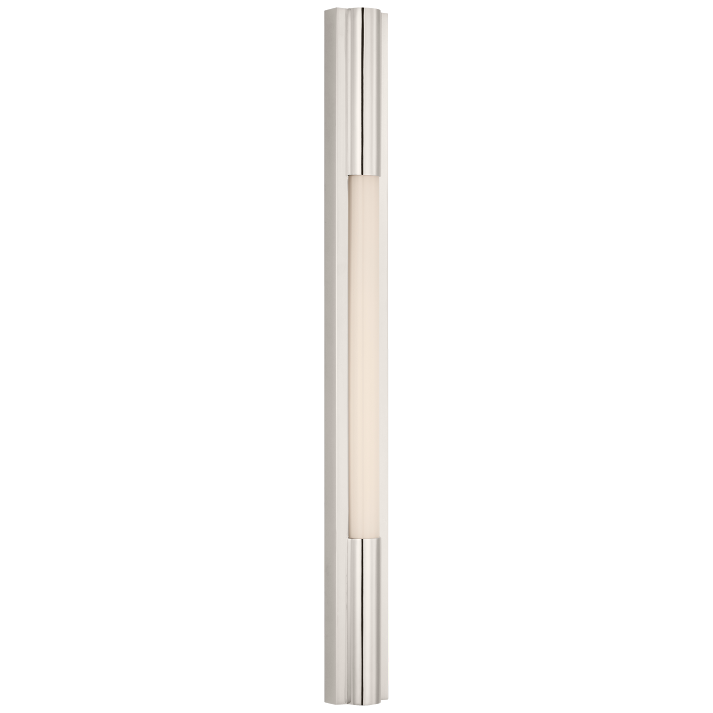 Ellington 32" Slimline Bath Light in Polished Nickel with White Glass