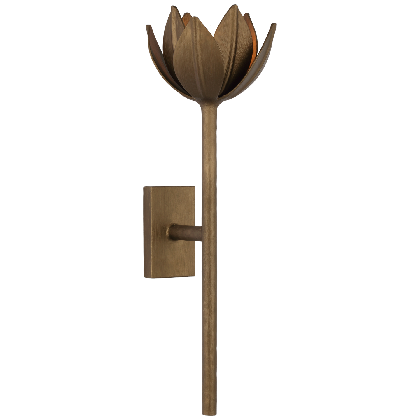 Alberto Medium Sconce in Antique Bronze Leaf Open Box