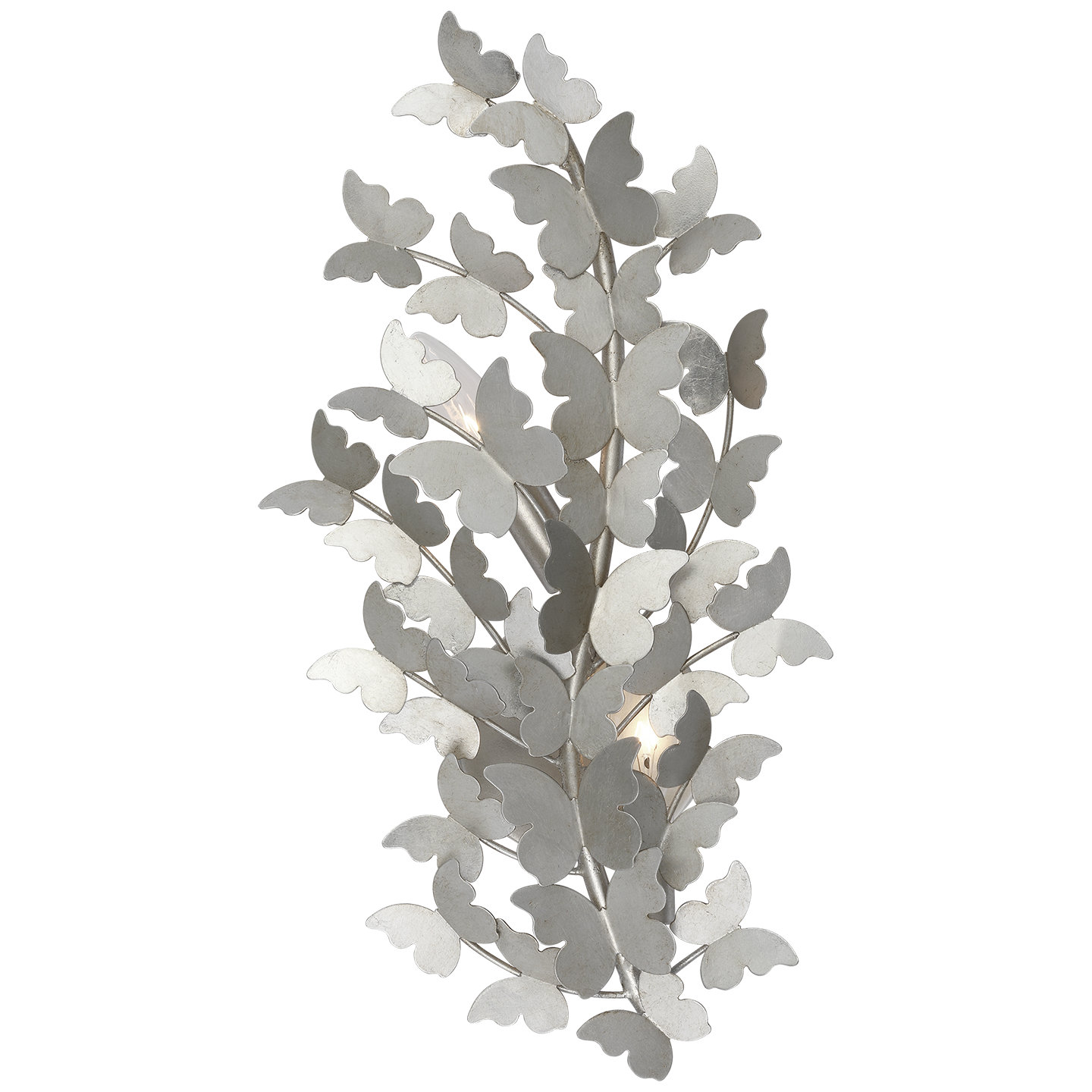 Farfalle 18" Left Sconce in Burnished Silver Leaf
