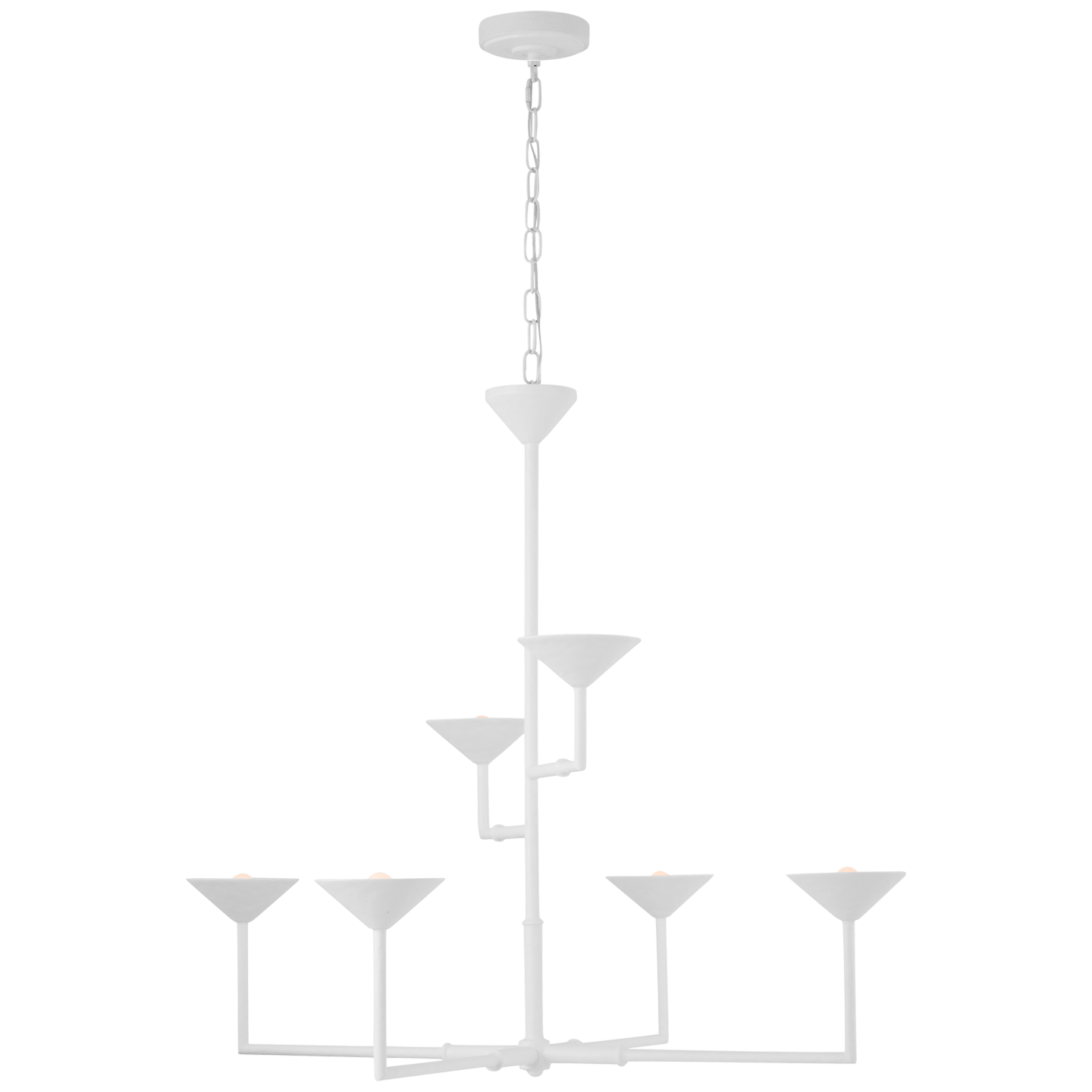 Eleanor 47" Chandelier in Plaster White
