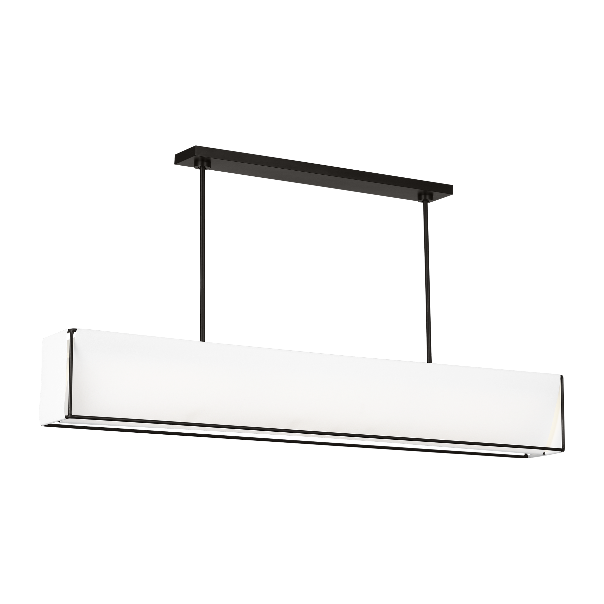 Velero Large Linear Chandelier Aged Iron Bulbs Inc