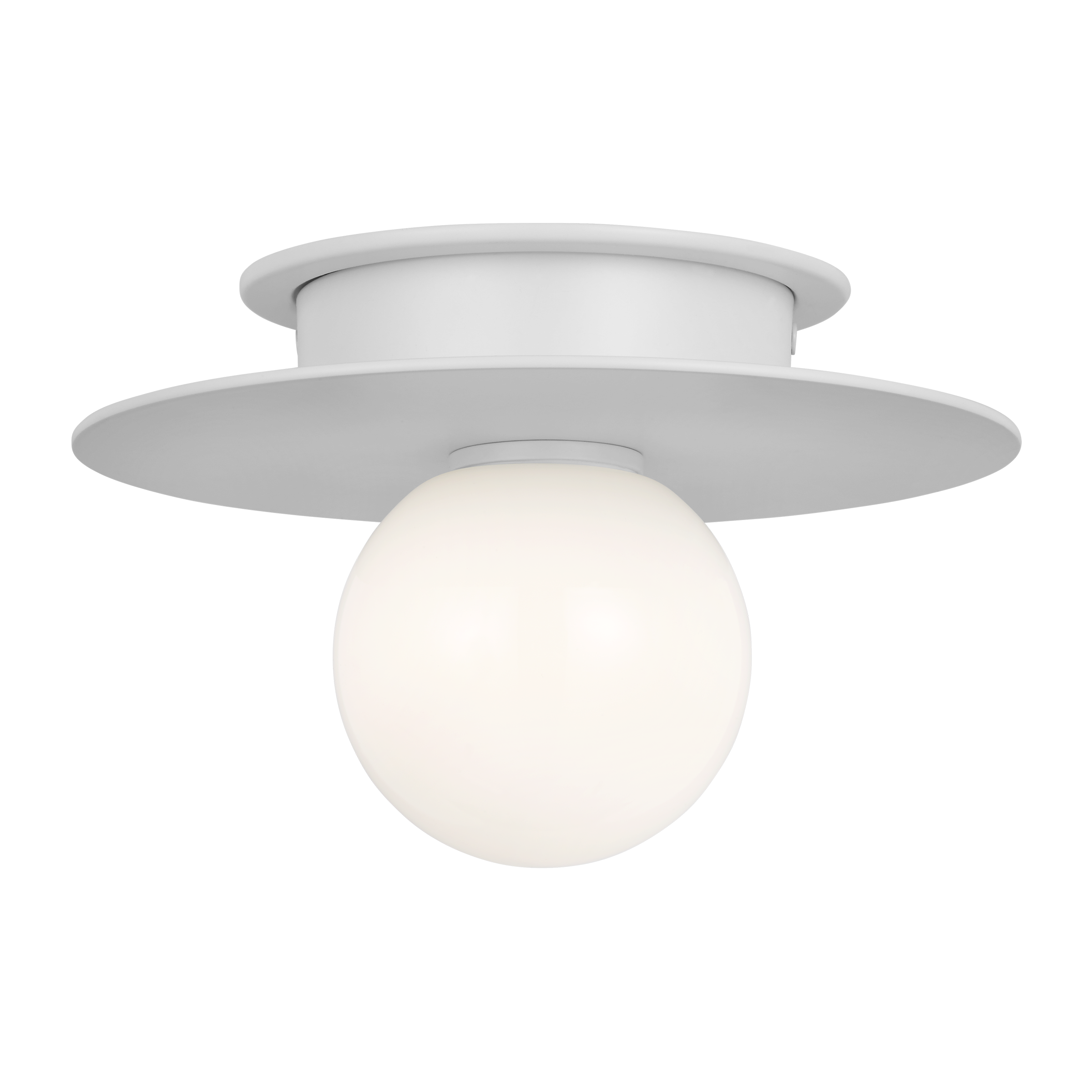 Nodes Small Flush Mount in Matte White