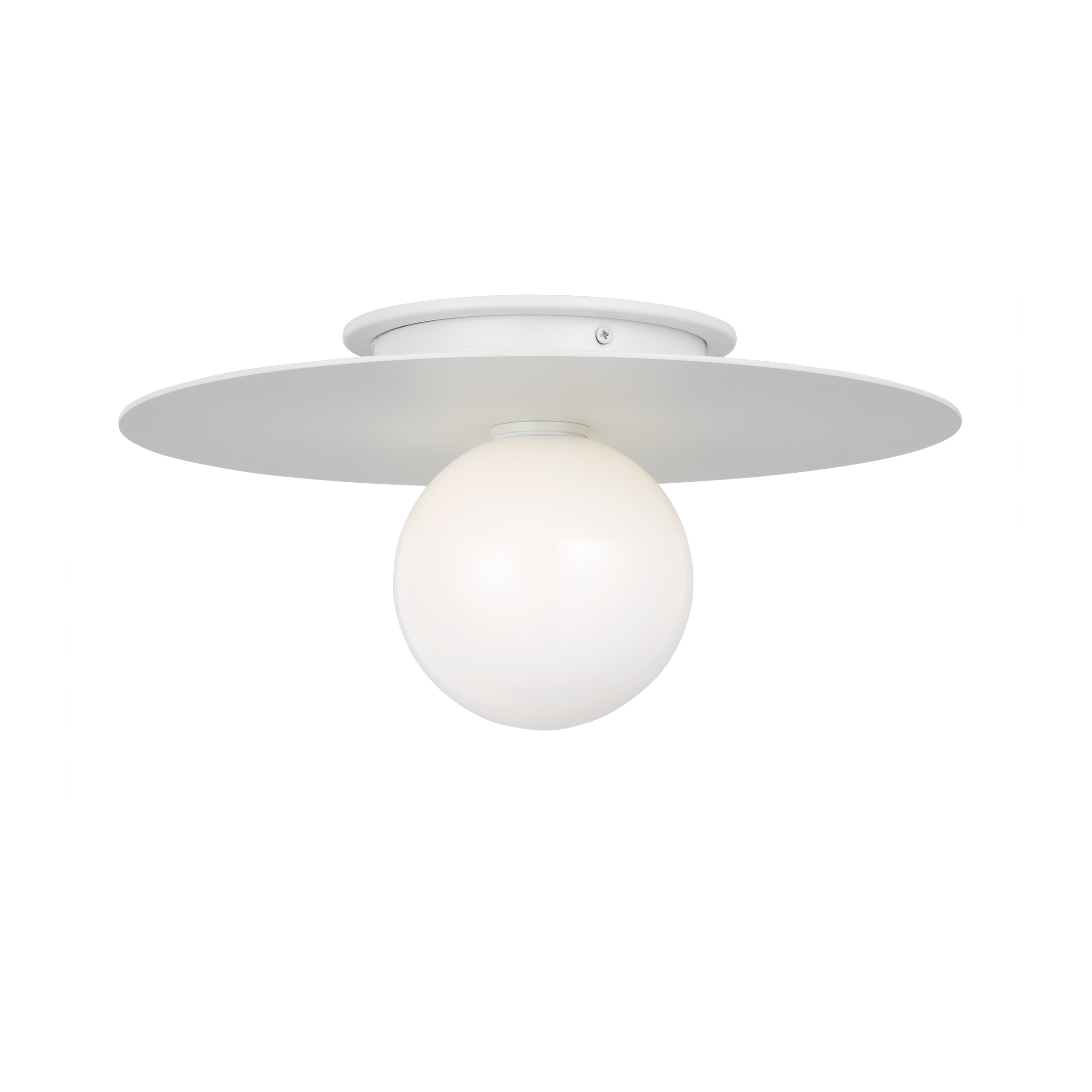 Nodes Medium Flush Mount in Matte White