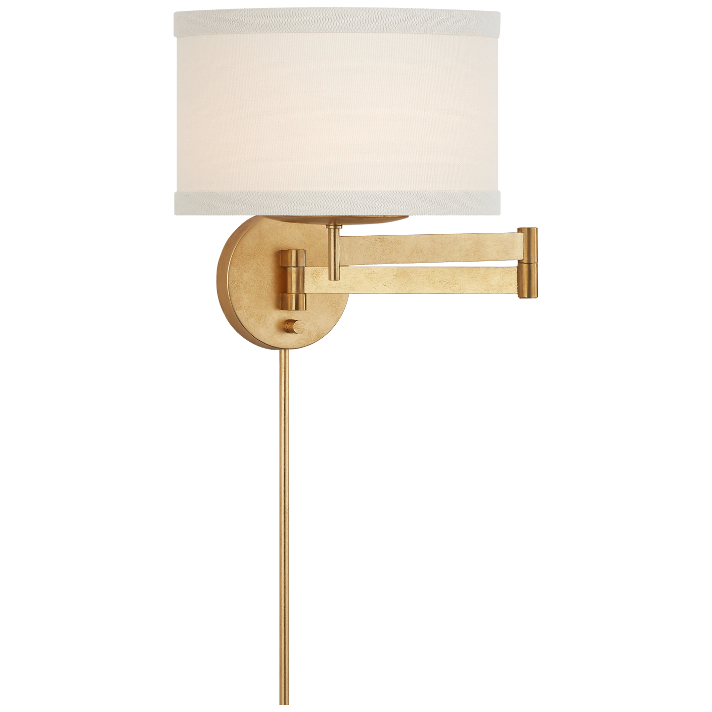 Timeless drum shades are celebrated and explored through the Walker by kate spade new york. Whether single or in clusters, the linen shades are accented by wide contrast edging in a nod to preppy tailoring. Metal supports make for an unexpected addition to the feminine silhouettes. Well suited to contemporary or traditional settings, the fixtures will make a statement in any kind of room.