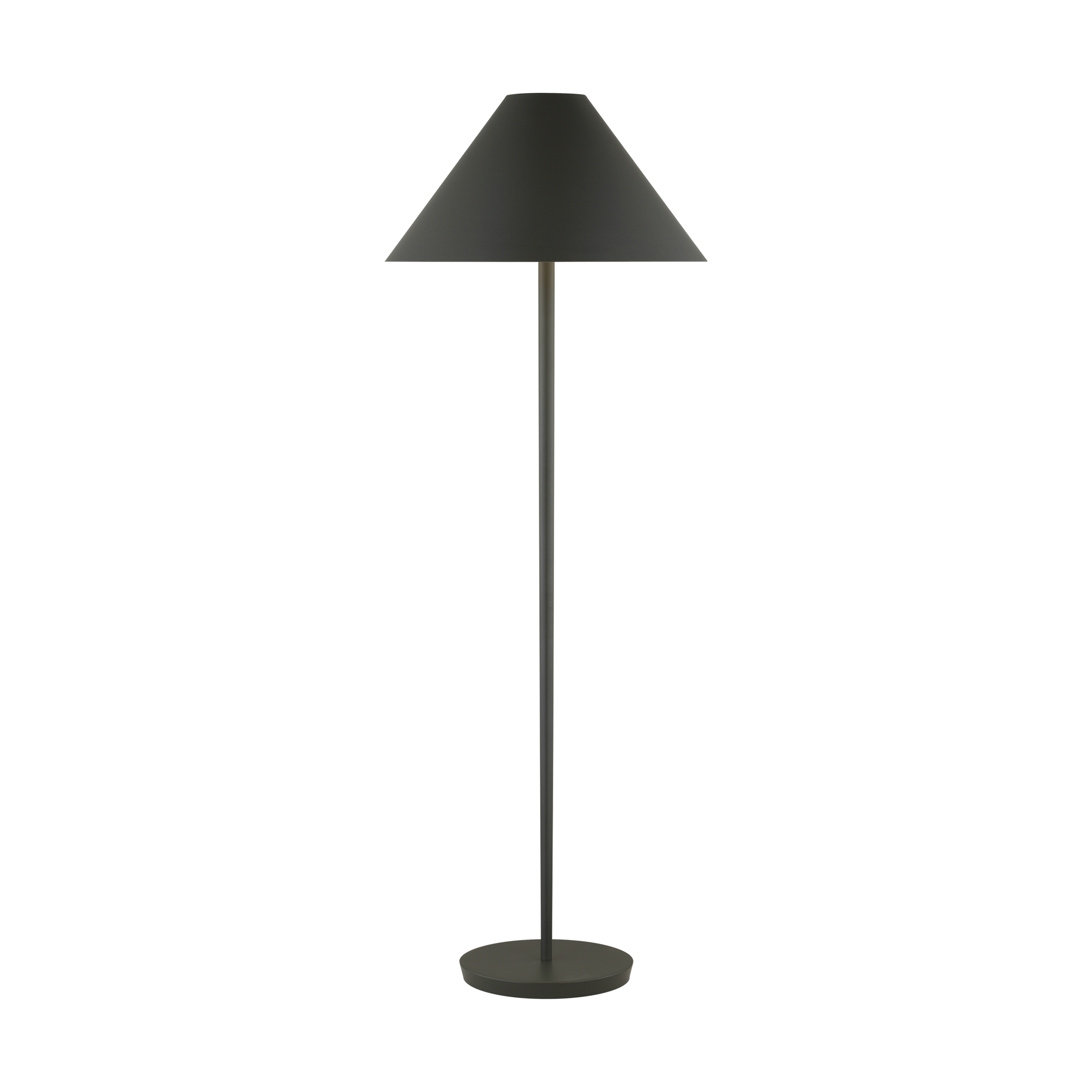 Contra Medium Floor Lamp Matte Charcoal Black
