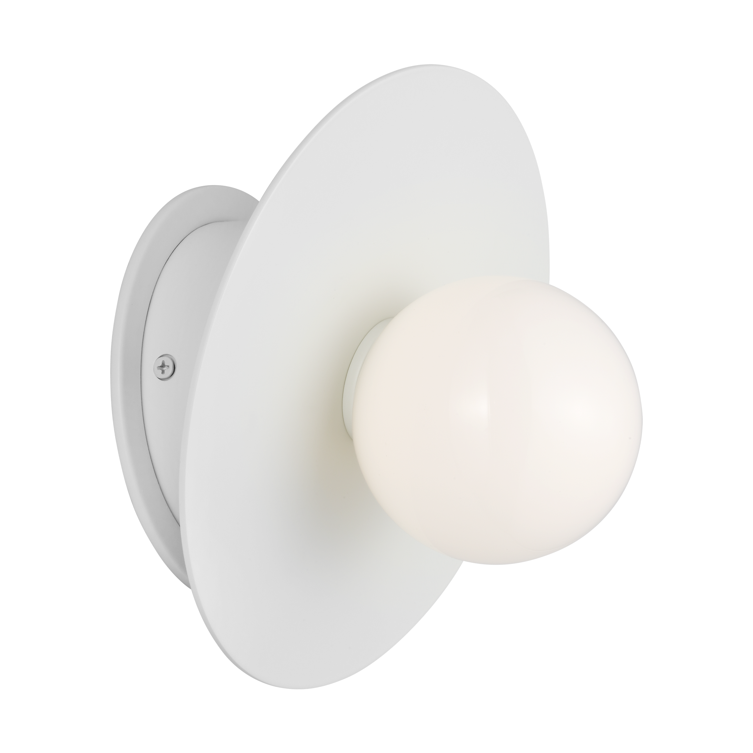 Nodes Large Angled Sconce in Matte White