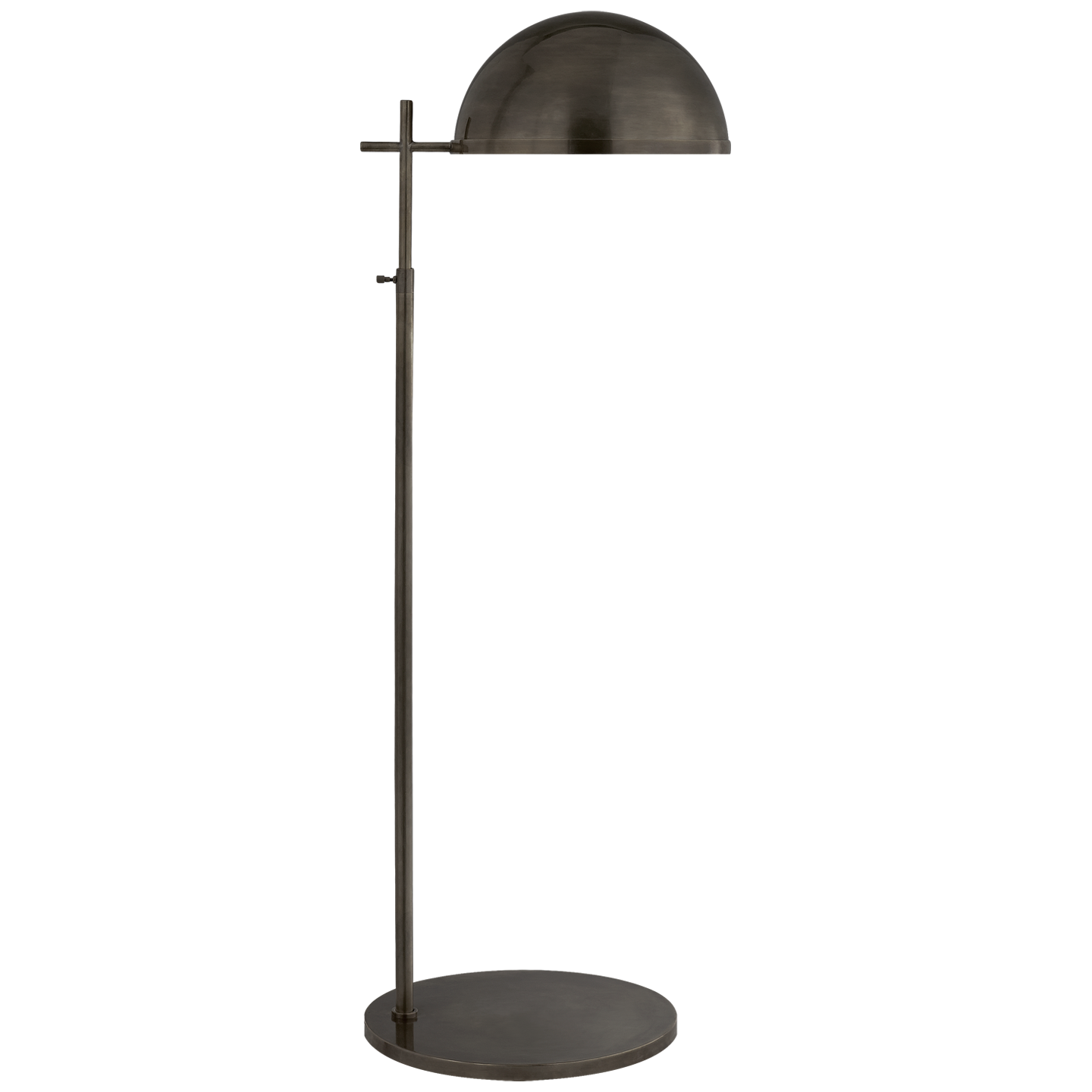 Dulcet Medium Pharmacy Floor Lamp in Bronze with Bronze Shade Open Box