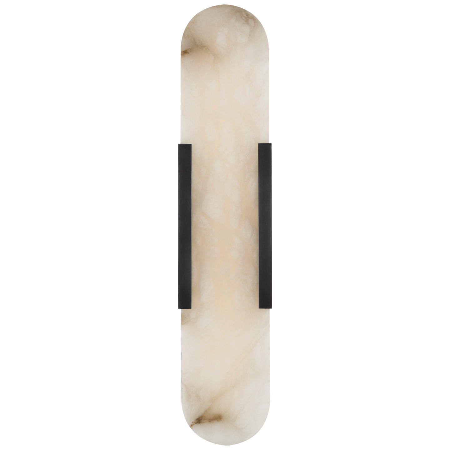 Melange 20" Elongated Sconce in Bronze with Alabaster Open Box