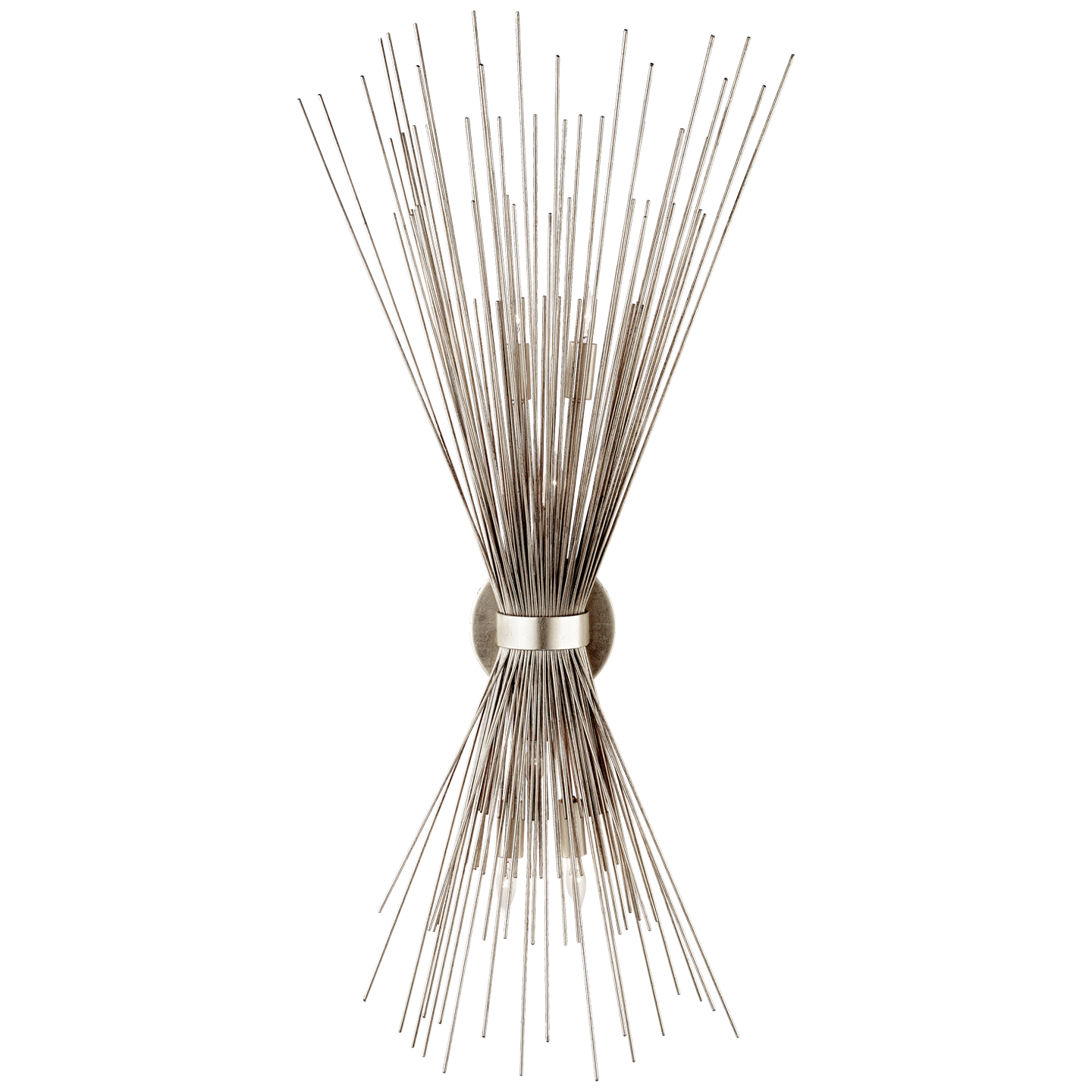 Strada Large Sconce in Burnished Silver Leaf Open Box