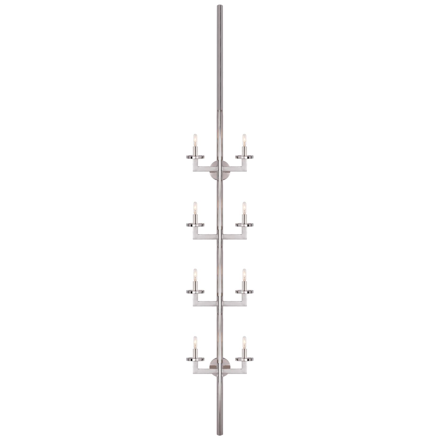 Liaison Statement Sconce in Polished Nickel