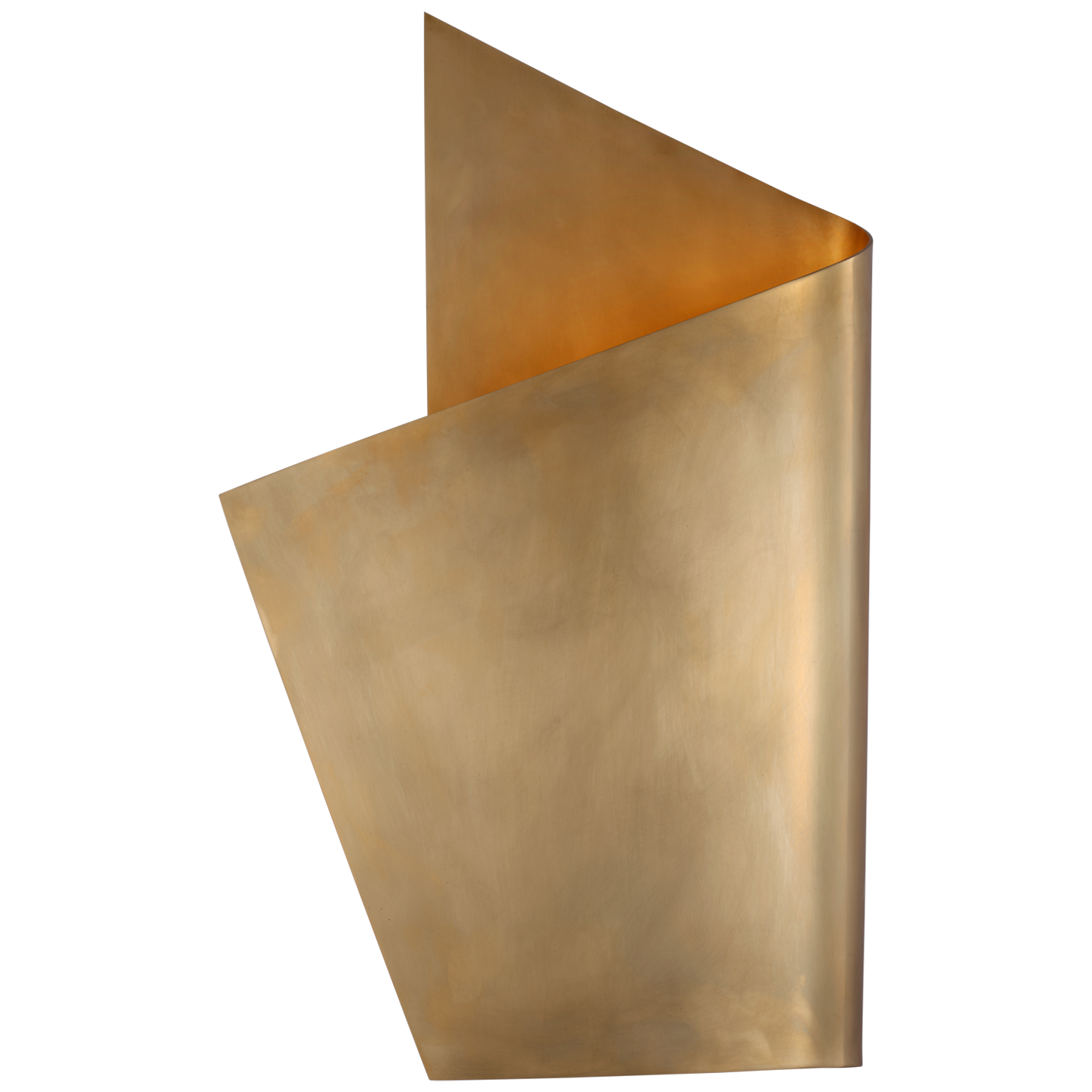 Piel Left Wrapped Sconce in Antique-Burnished Brass Open Box