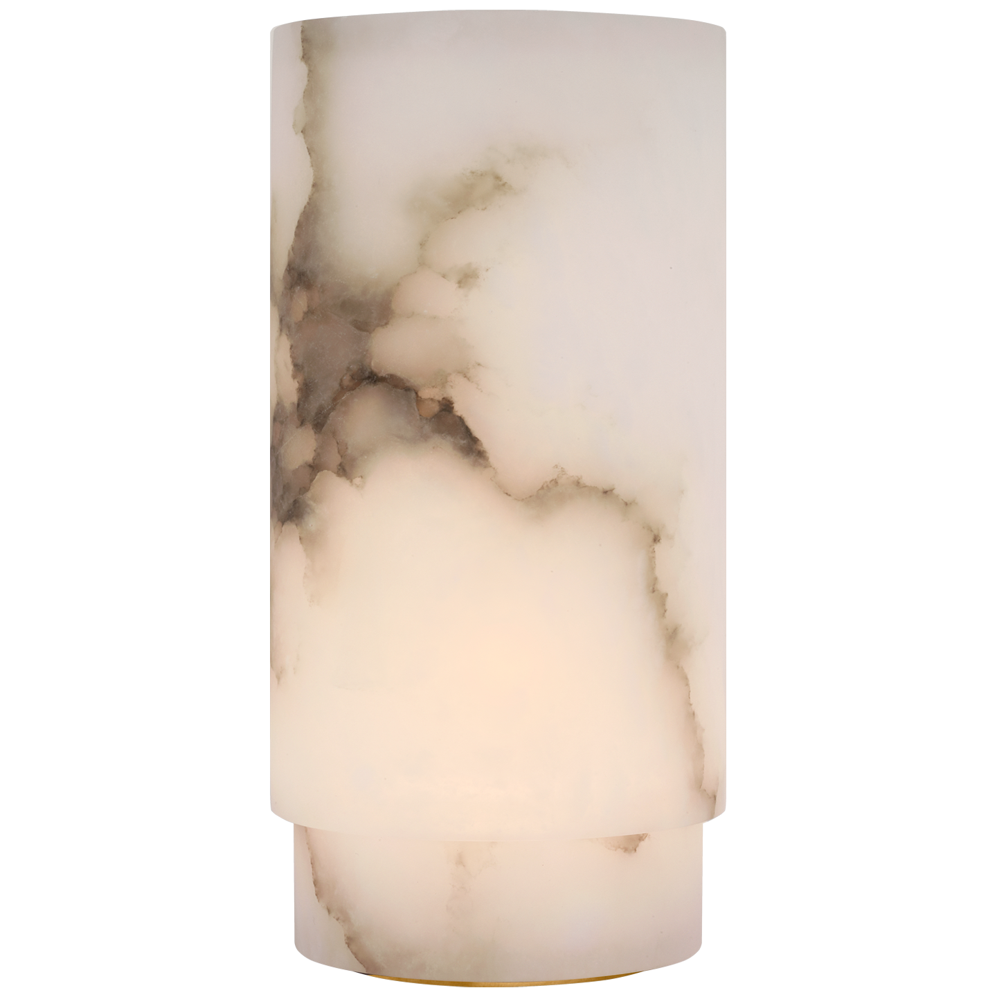 Tourne 12" Rechargeable Table Lamp in Alabaster