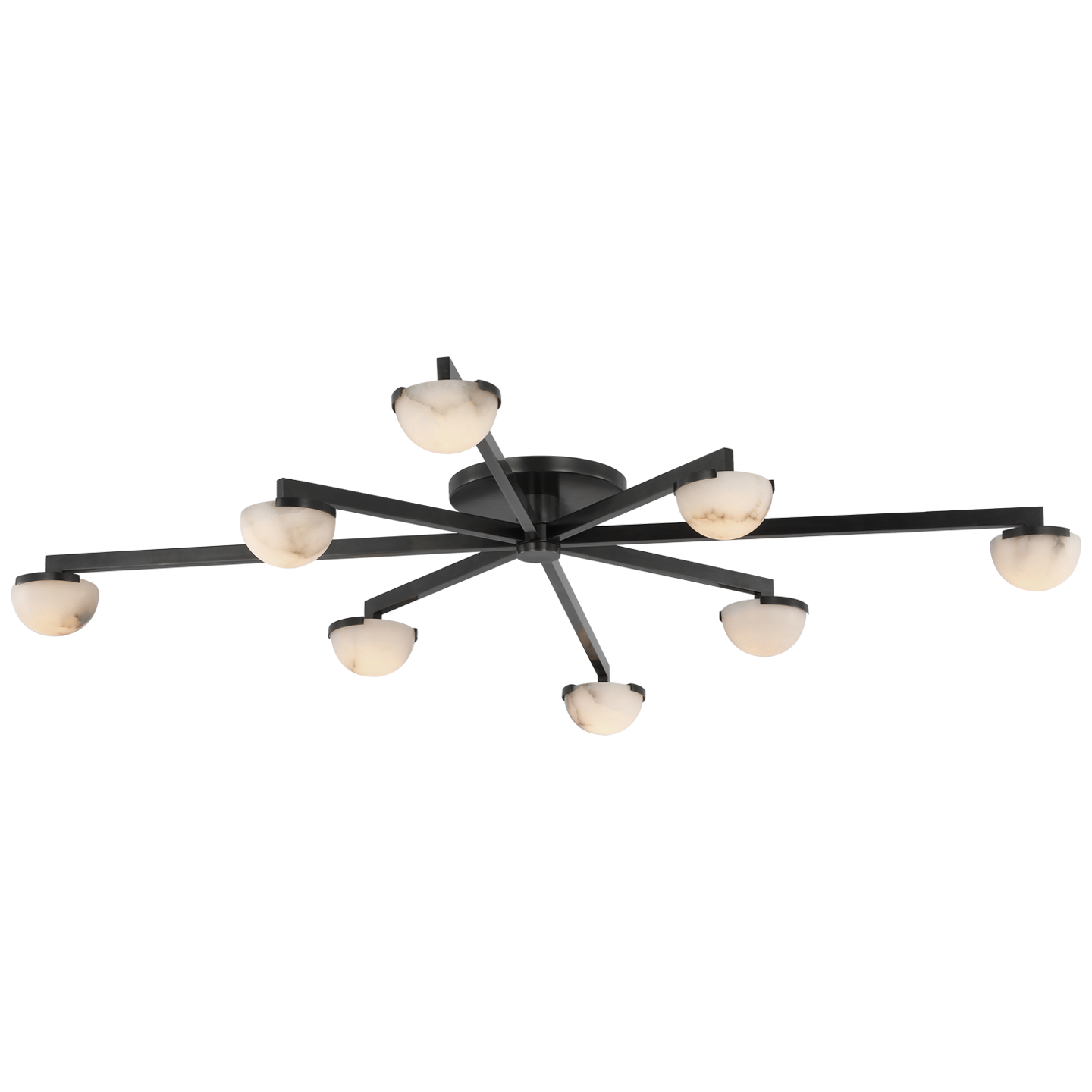 Pedra Extra Large Staggered Arm Flush Mount KW4623 Visual Comfort