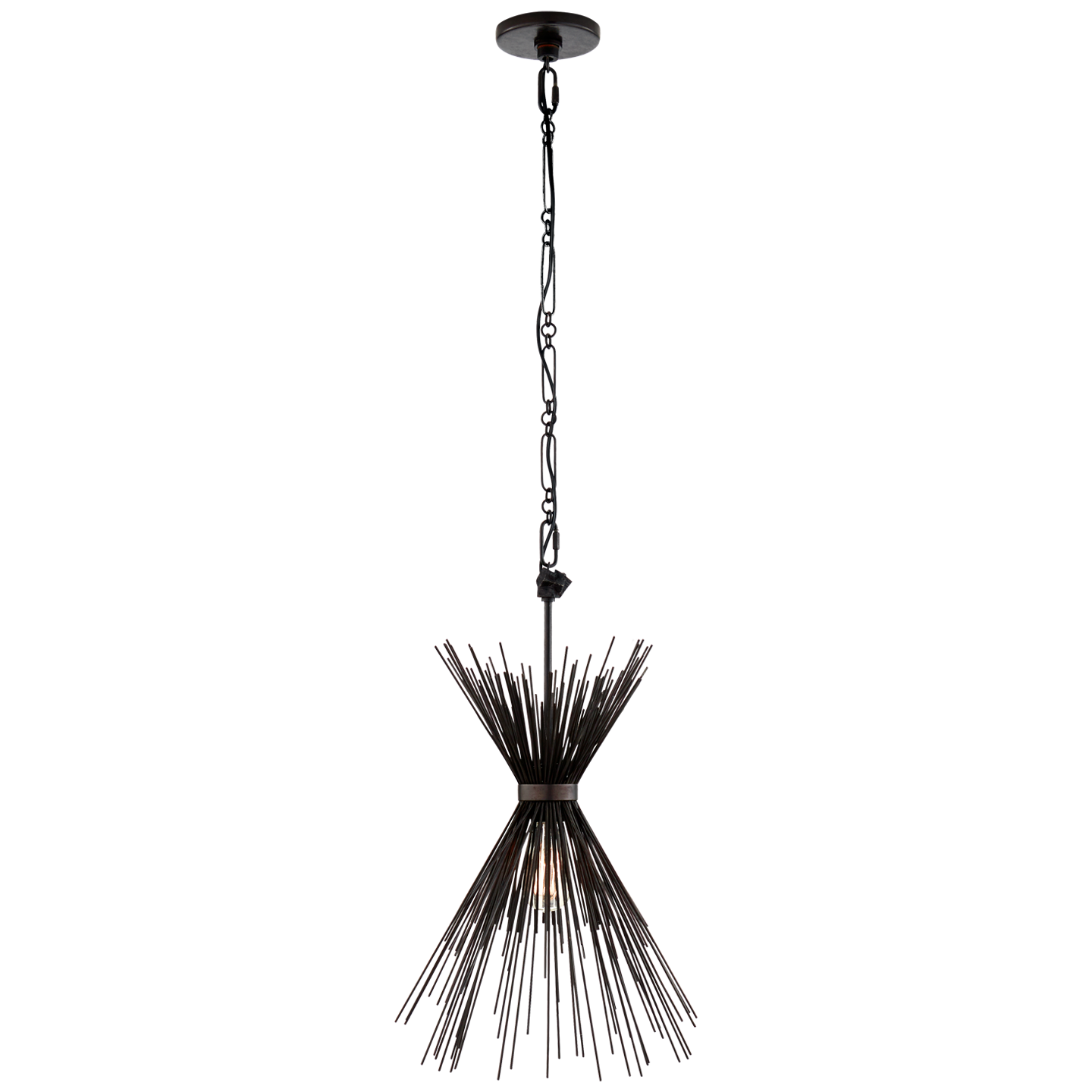 Strada Small Chandelier in Aged Iron