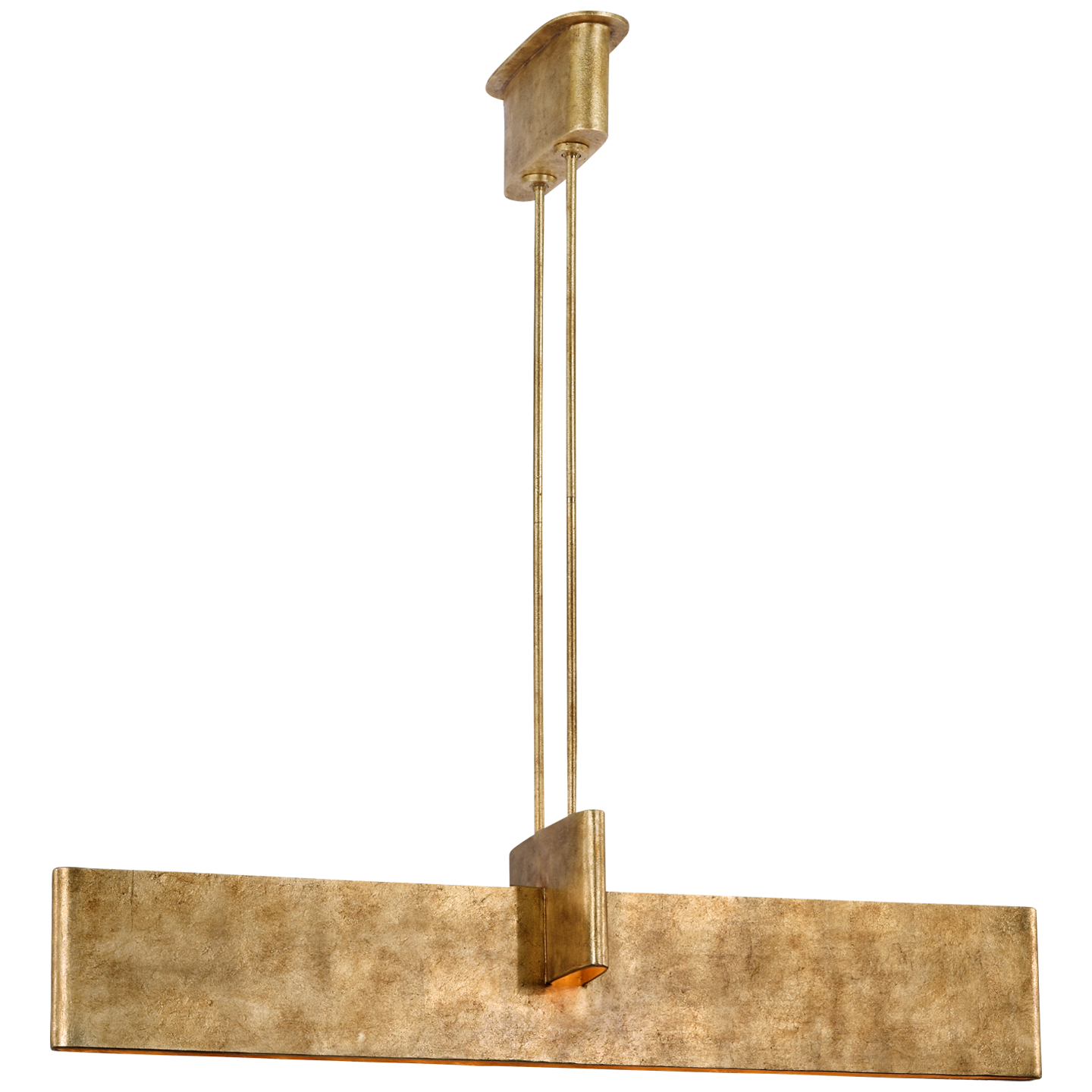 Lotura 48" Intersecting Linear Pendant in Museum Gild