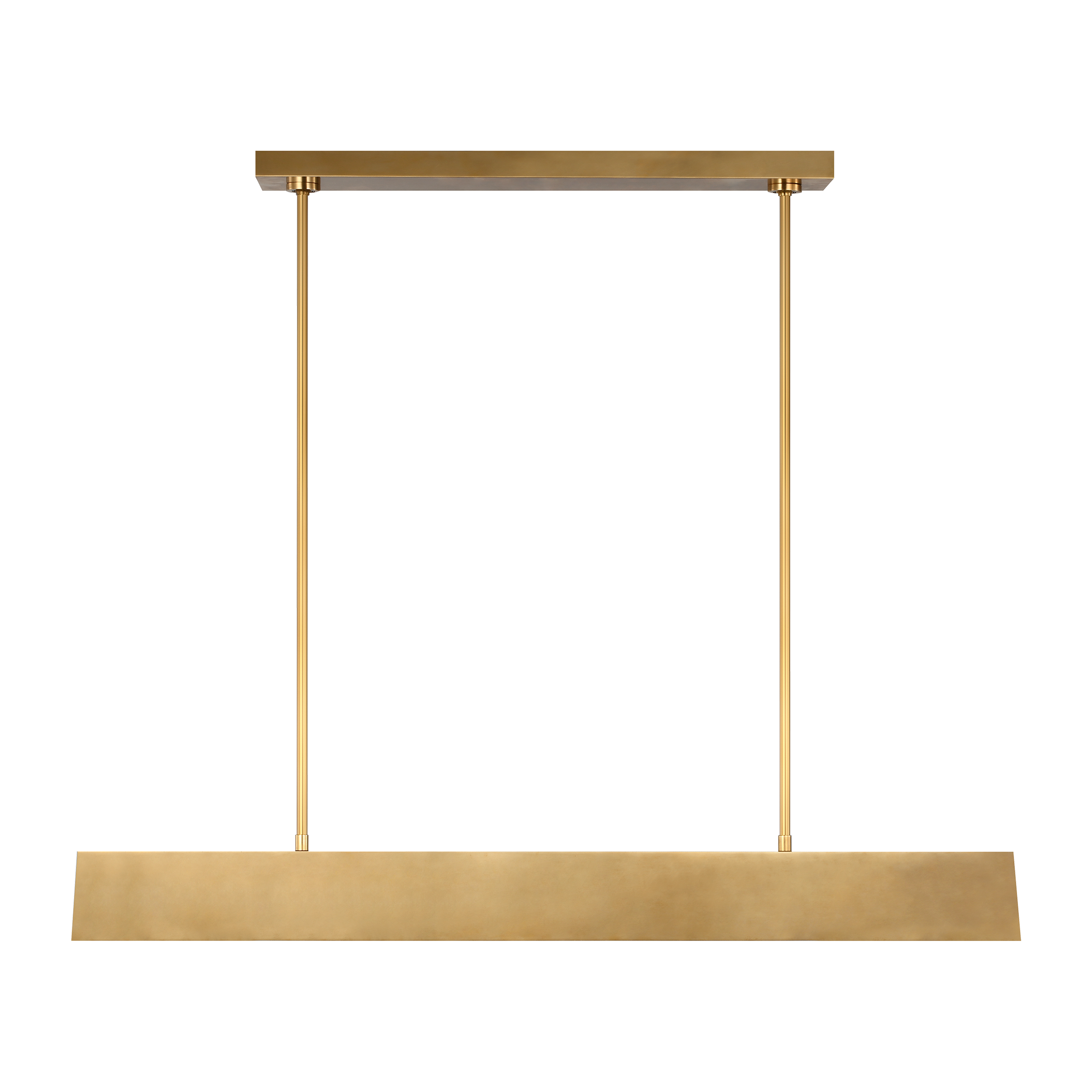 Pench Medium Linear Chandelier Natural Brass 2700K 90 CRI