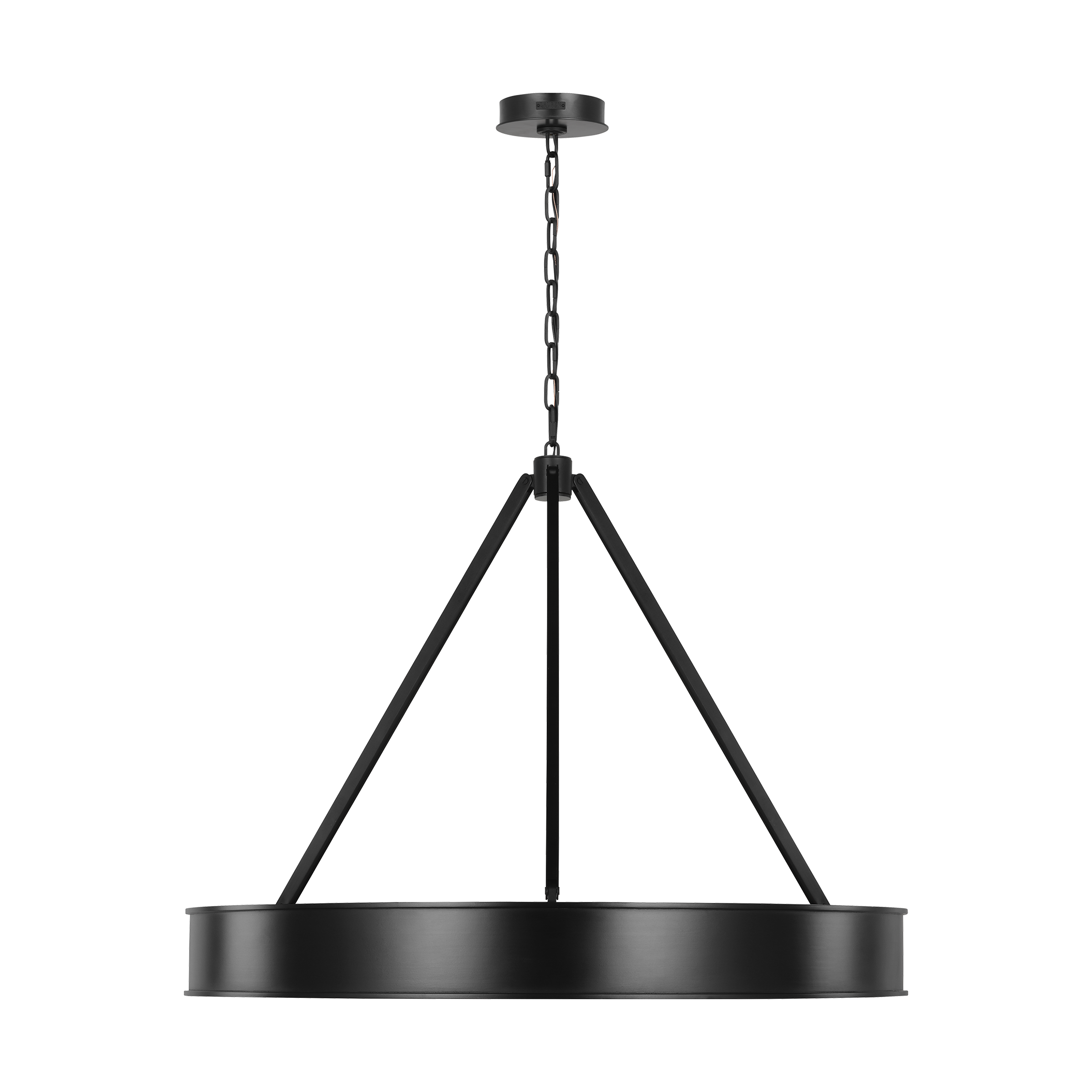 Leonard Large Chandelier Aged Iron Bulbs Inc