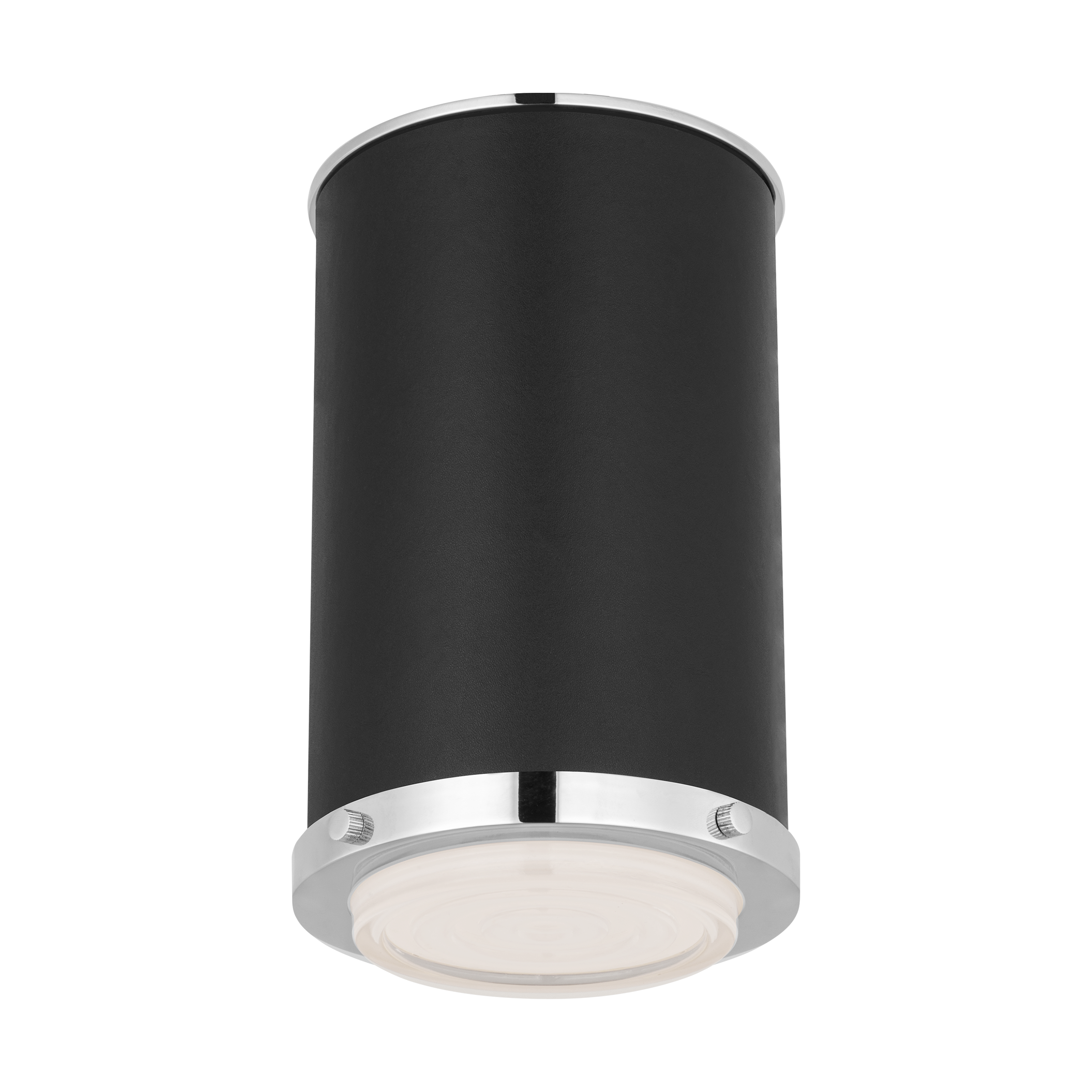 Marlowe Small Flush Mount Polished Nickel Bulbs Inc