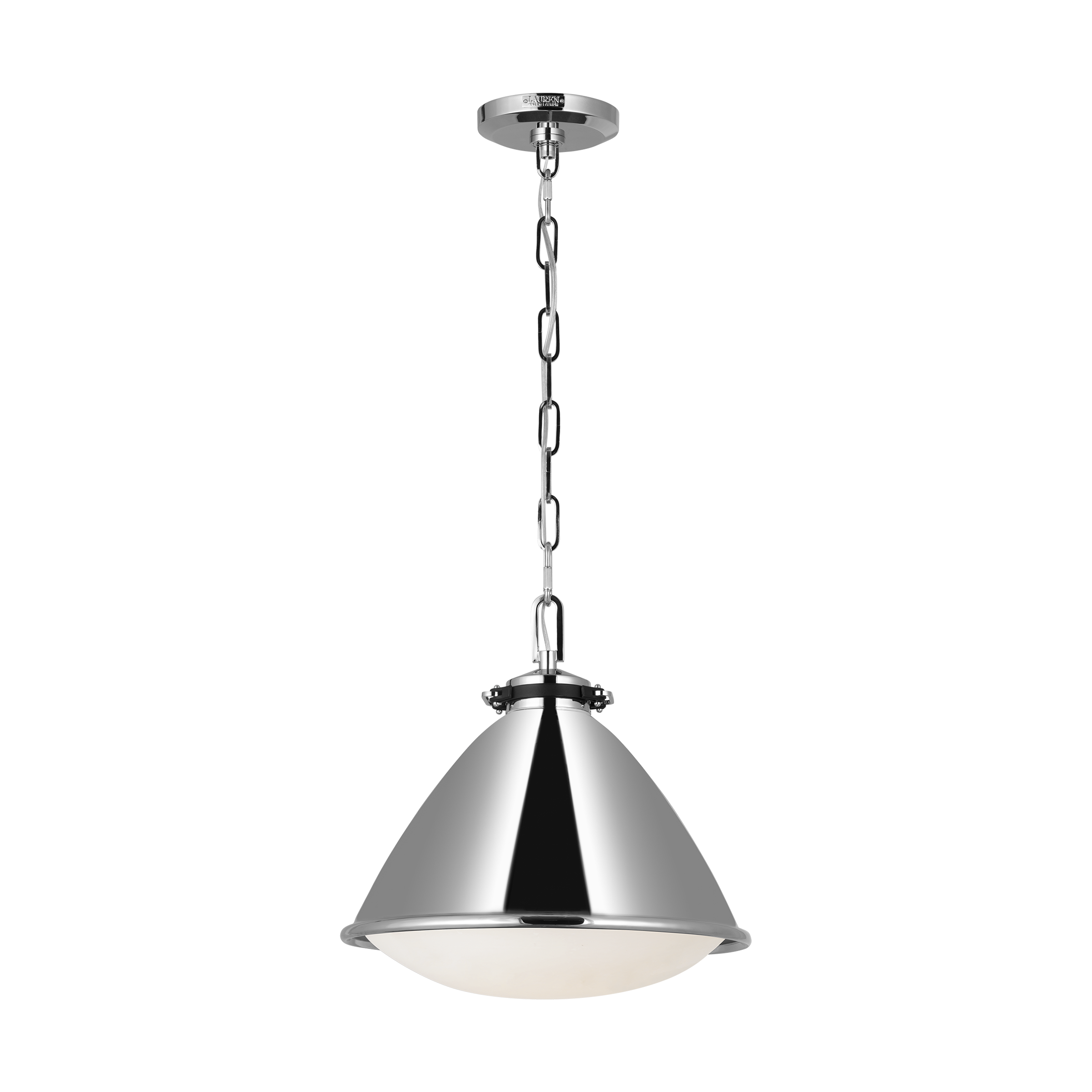 Hayward Medium Pendant Polished Nickel