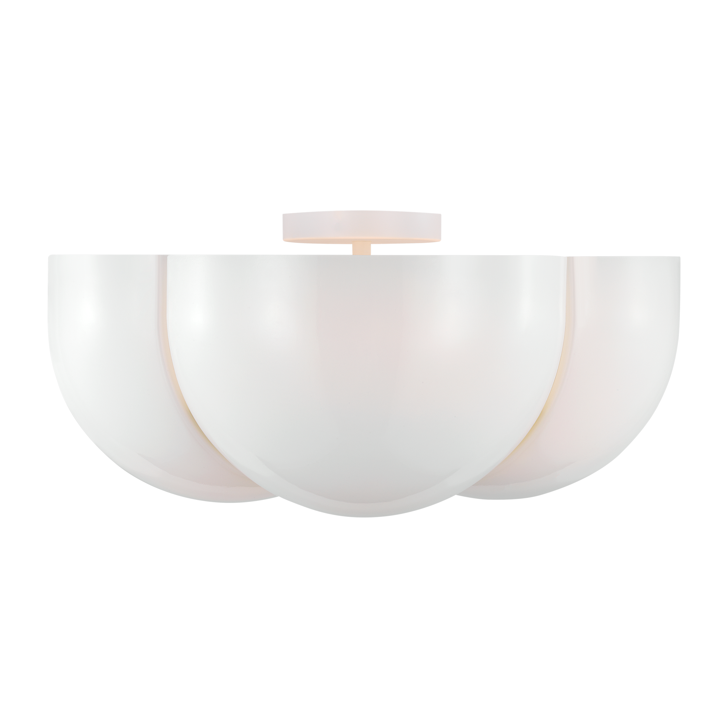 Cheverny Large Semi-Flush Mount Matte White