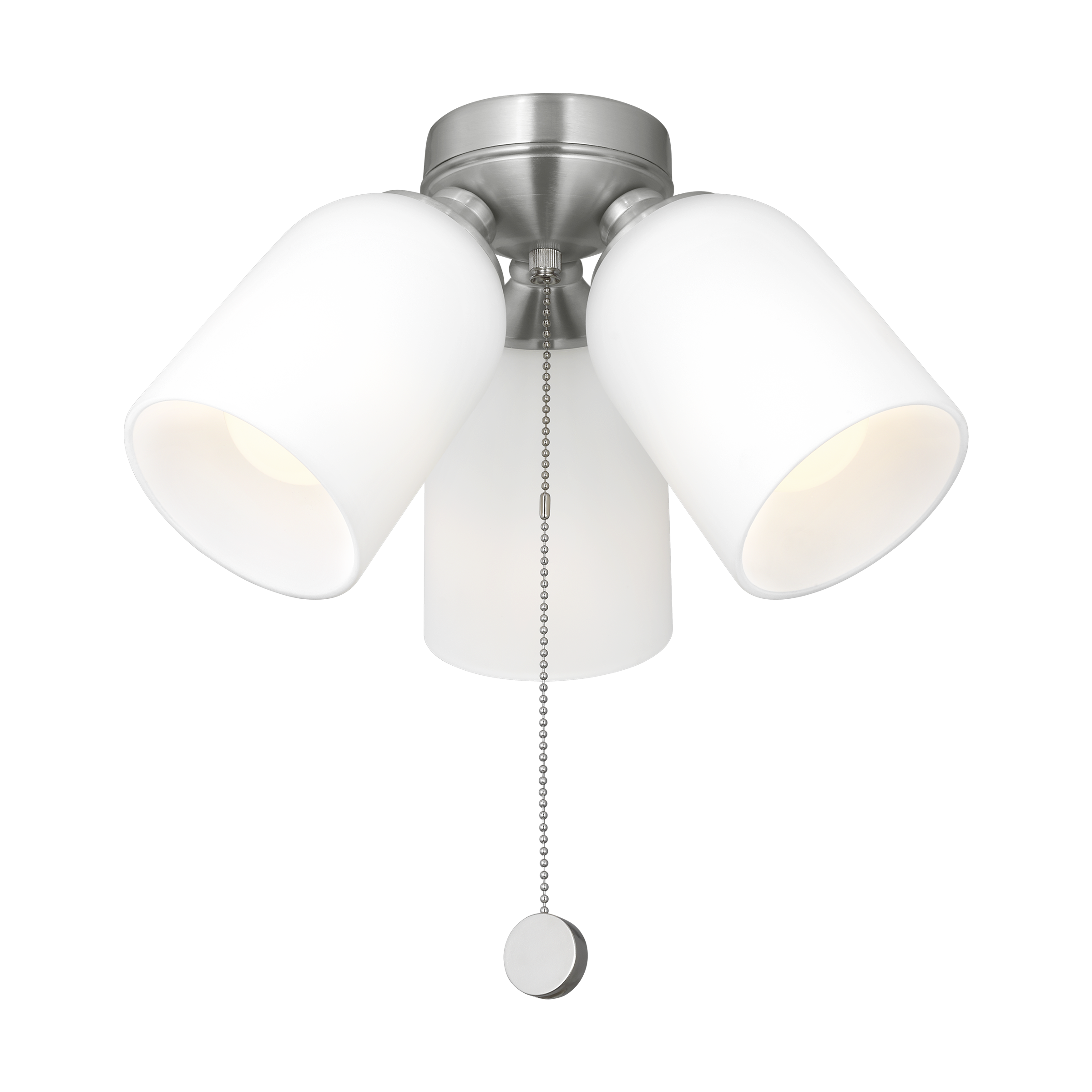 Emile Light Kit in with Etched White Glass Brushed Nickel