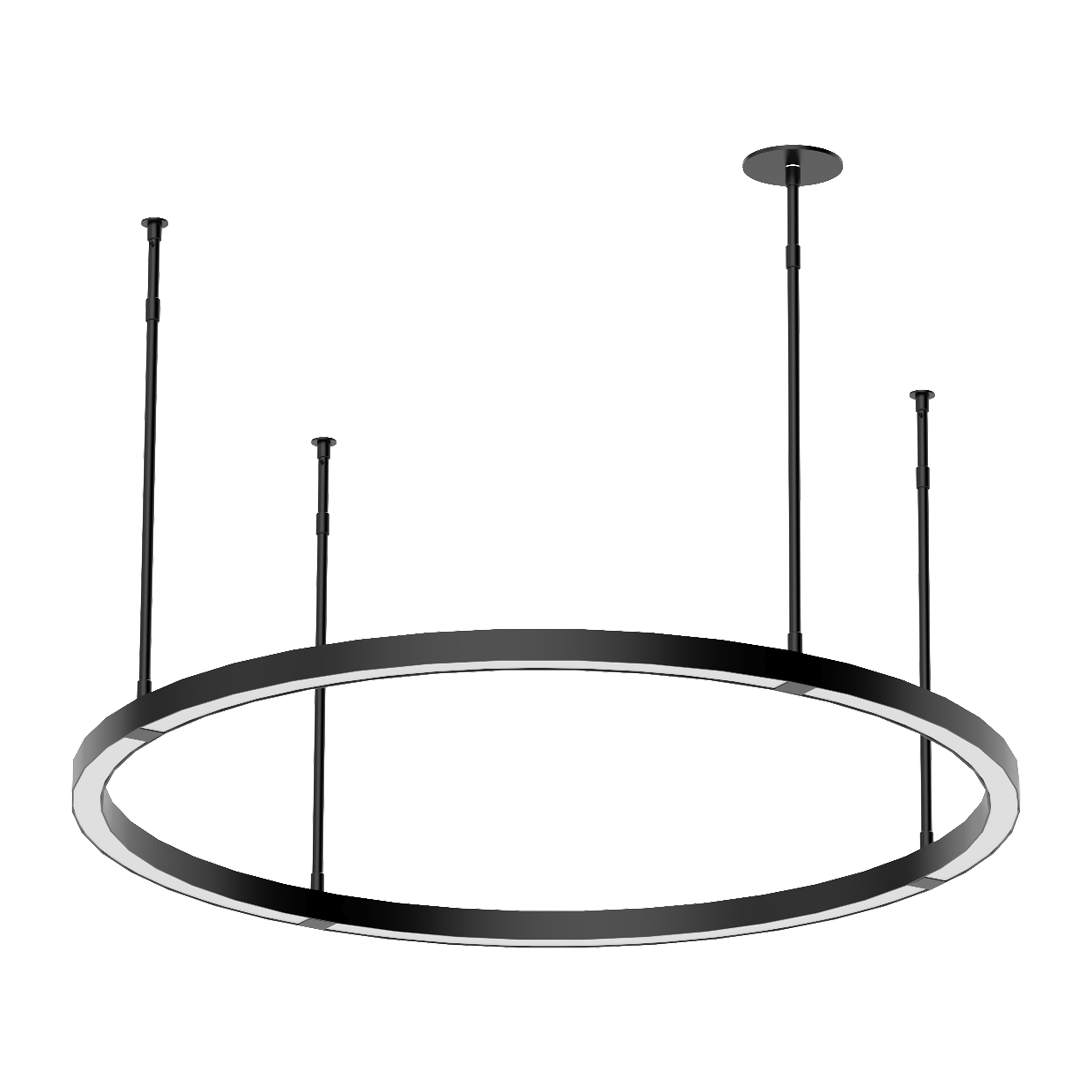 Stagger Ring Medium Chandelier Nightshade Black 2700K 90 CRI