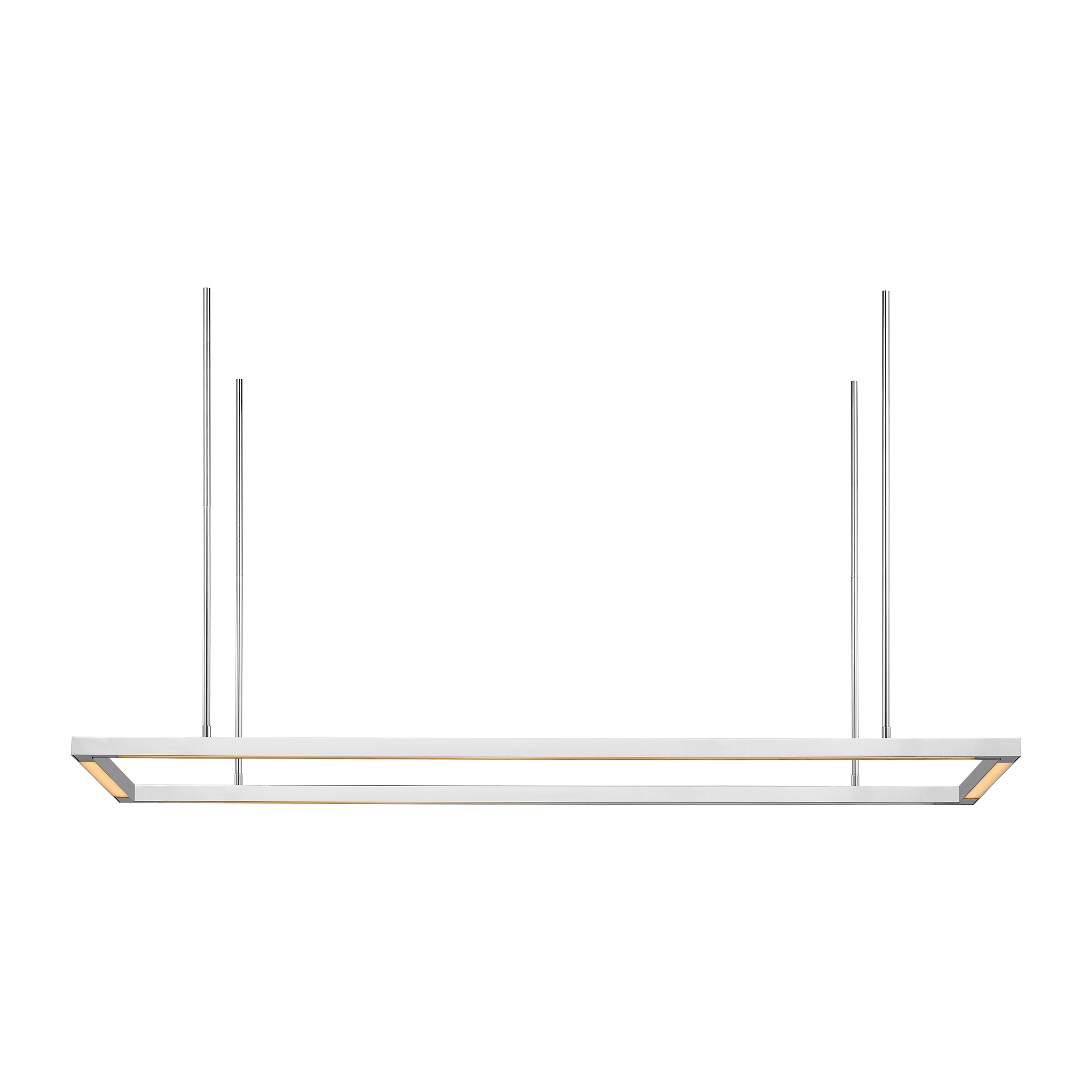 Stagger Halo 50 Uplight Linear Suspension polished stainless steel 2700K 90 CRI