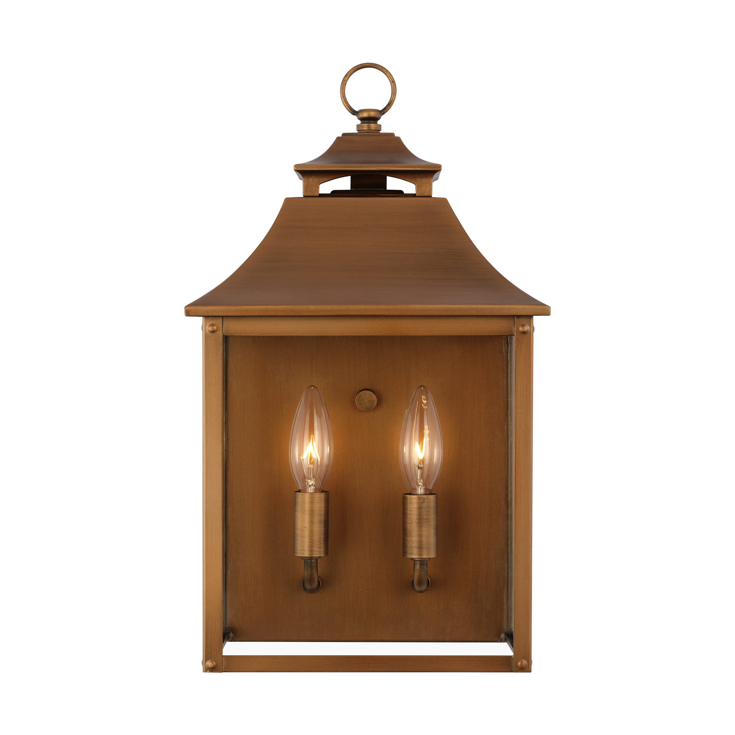 Galena Pocket Wall Lantern Natural Copper