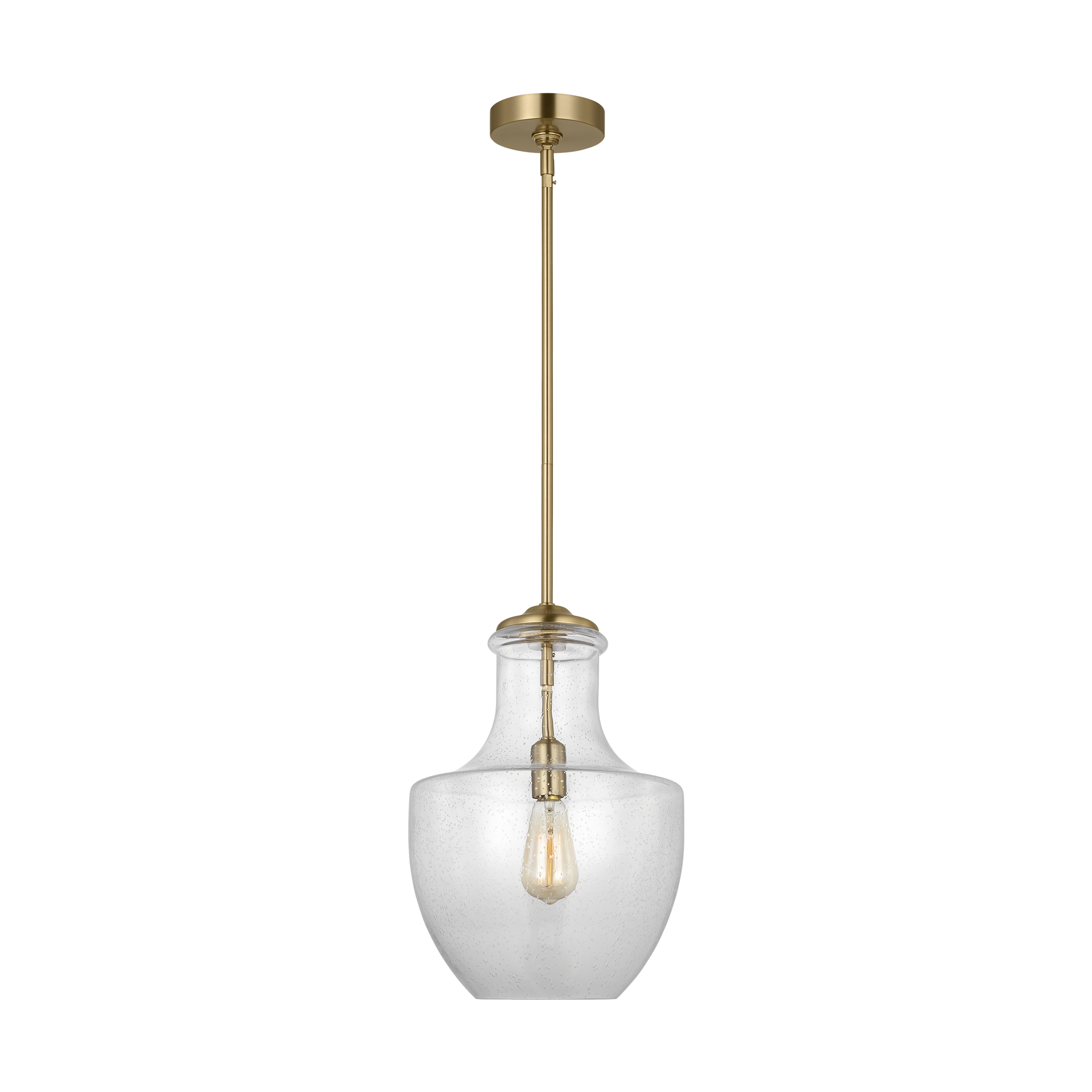 Baylor One Light Pendant in Satin Brass