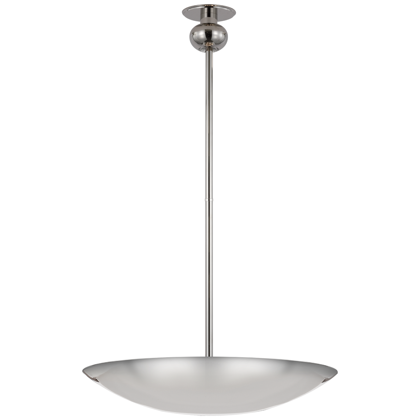 Comtesse Medium Uplight Chandelier in Polished Nickel