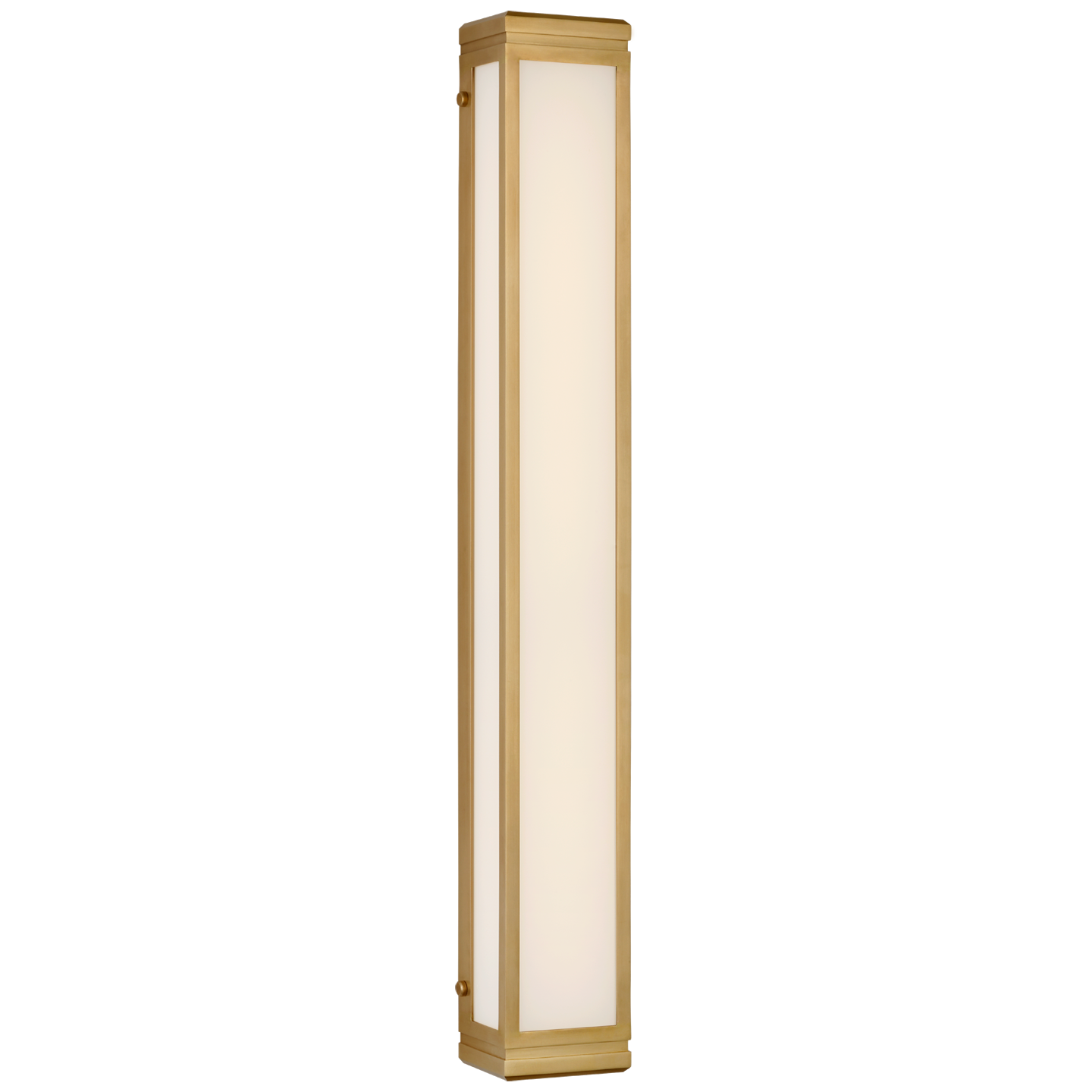 Hayles 34" Bath Light in Natural Brass with White Glass Open Box