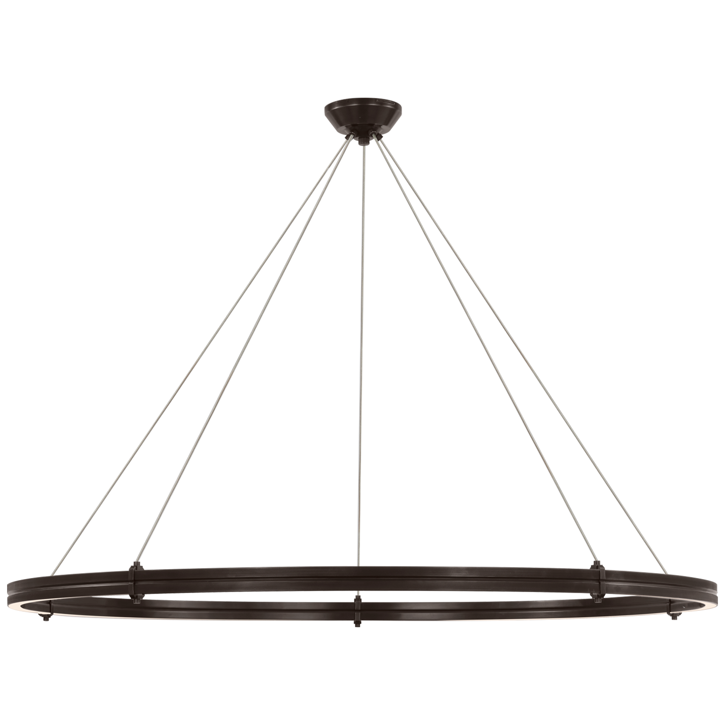 Paxton 60" Ring Chandelier in Bronze Open Box