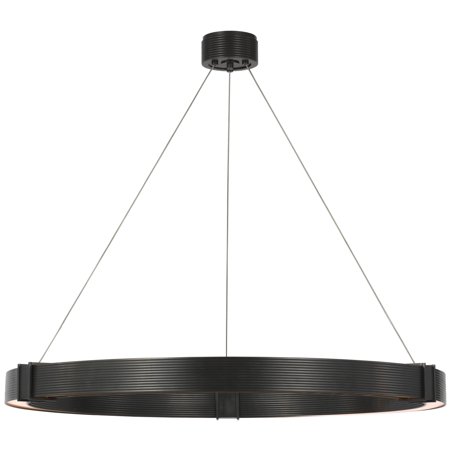 Hughes 40" Ring Chandelier in Bronze